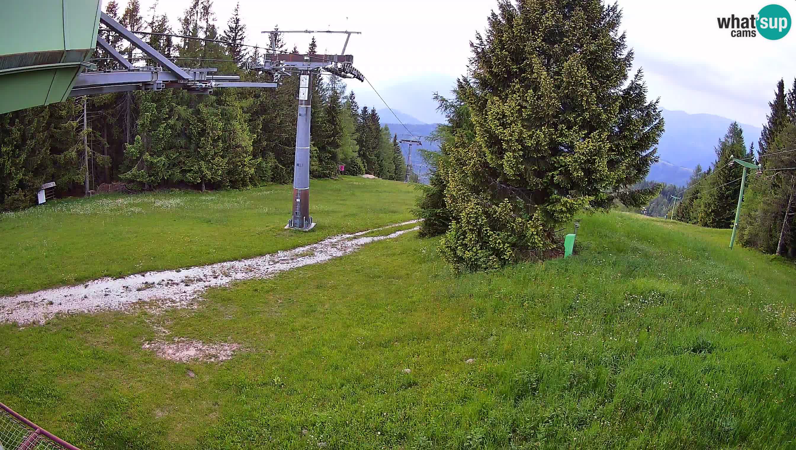 Smušišče Cerkno spletna kamera Lom zgornja proga