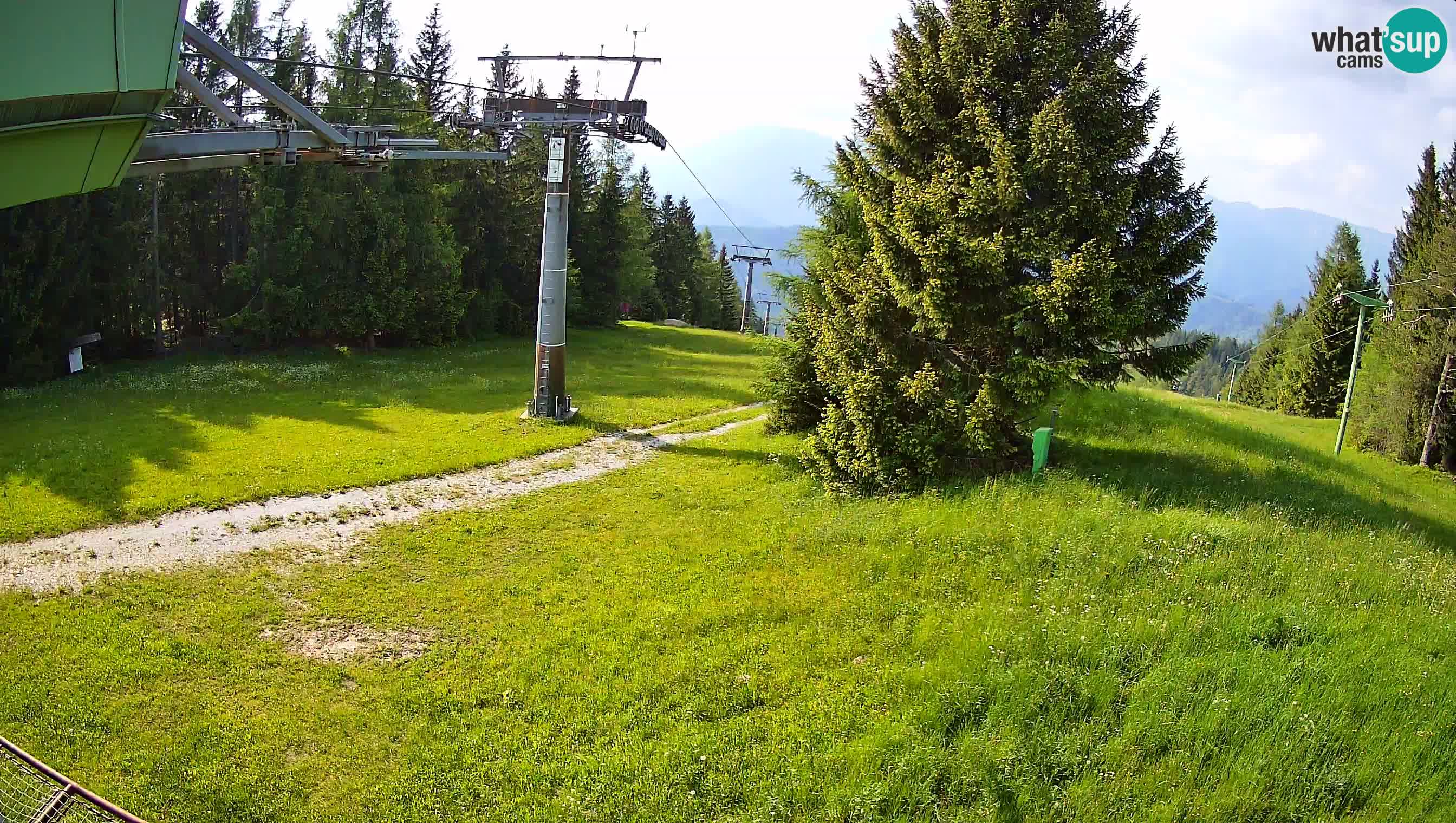 Smušišče Cerkno spletna kamera Lom zgornja proga