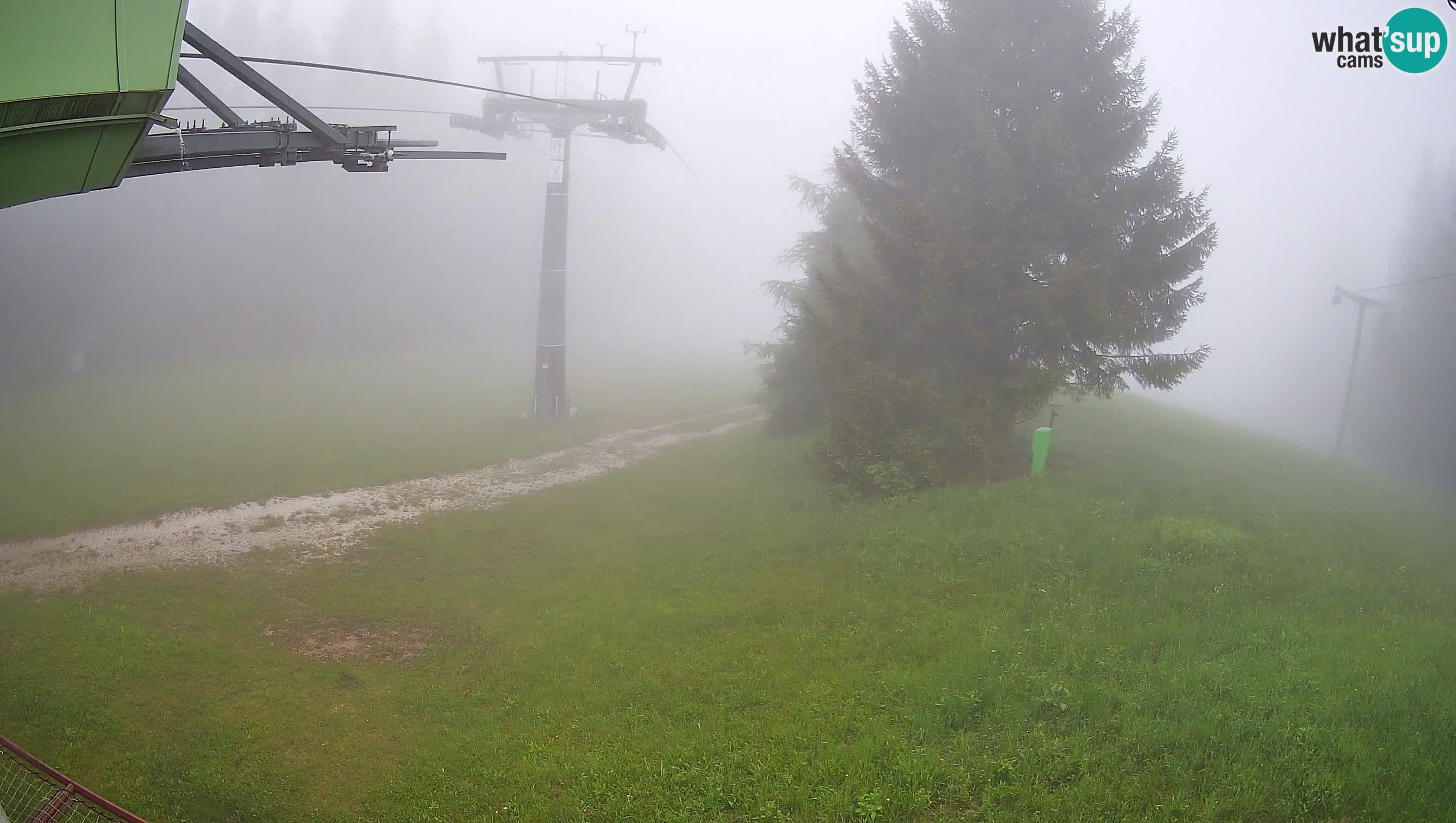 Smušišče Cerkno spletna kamera Lom zgornja proga