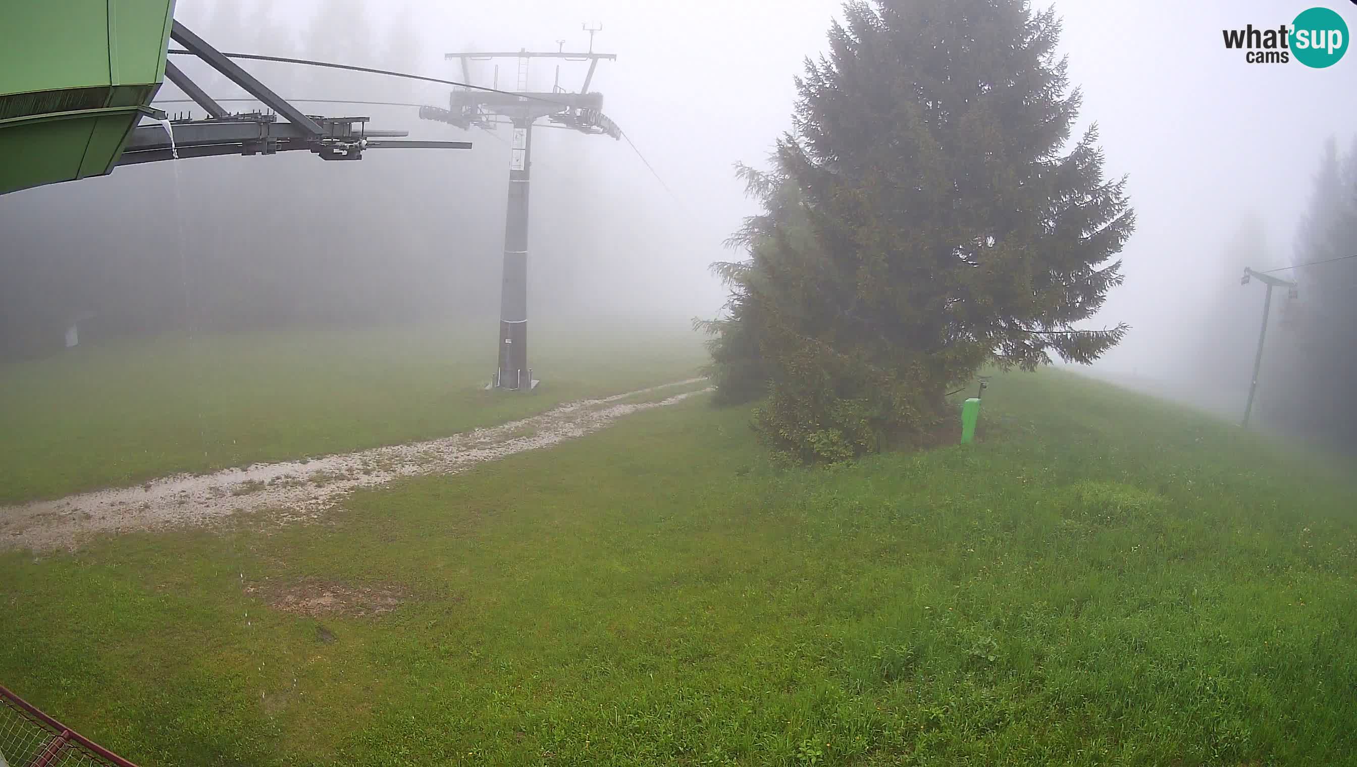 Smušišče Cerkno spletna kamera Lom zgornja proga
