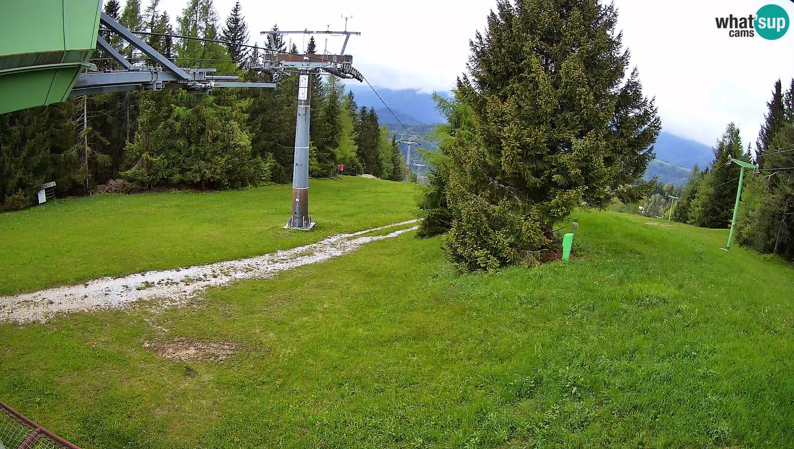 Smušišče Cerkno spletna kamera Lom zgornja proga