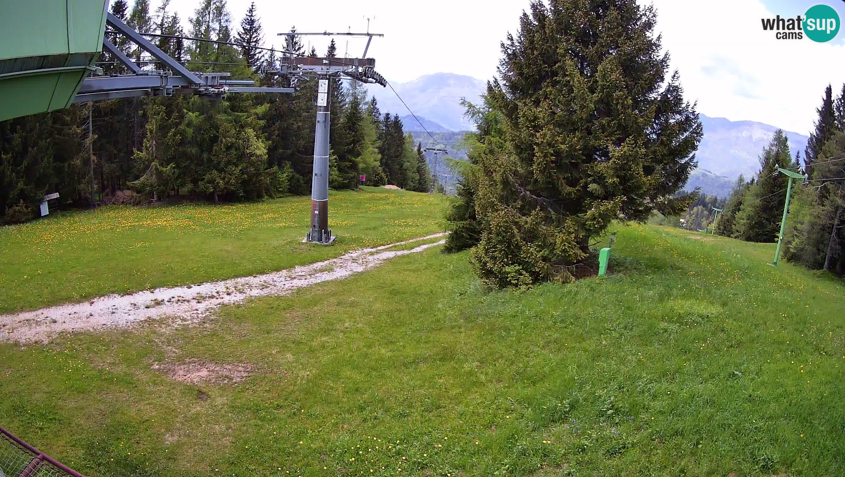 Smušišče Cerkno spletna kamera Lom zgornja proga