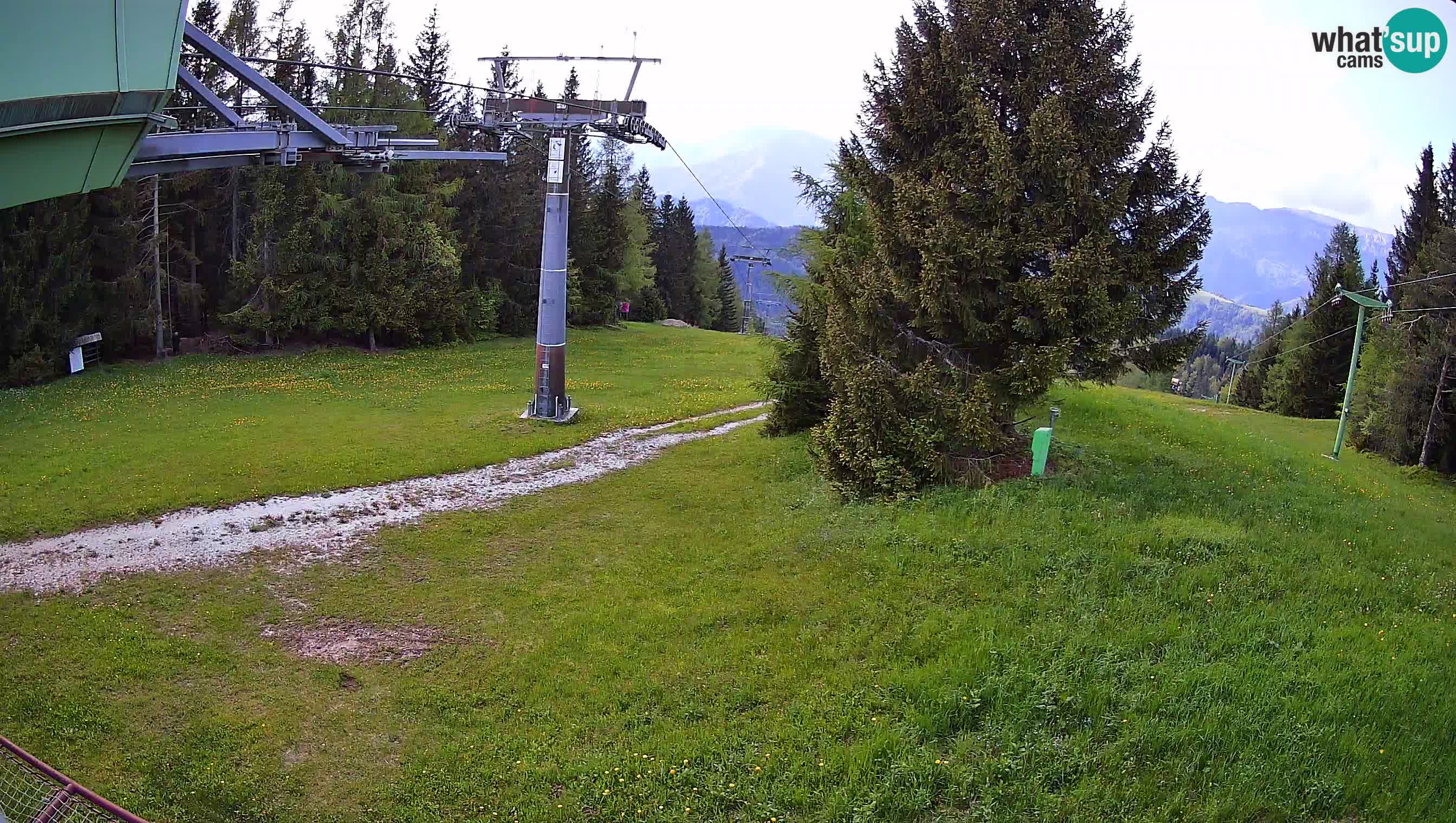 Smušišče Cerkno spletna kamera Lom zgornja proga