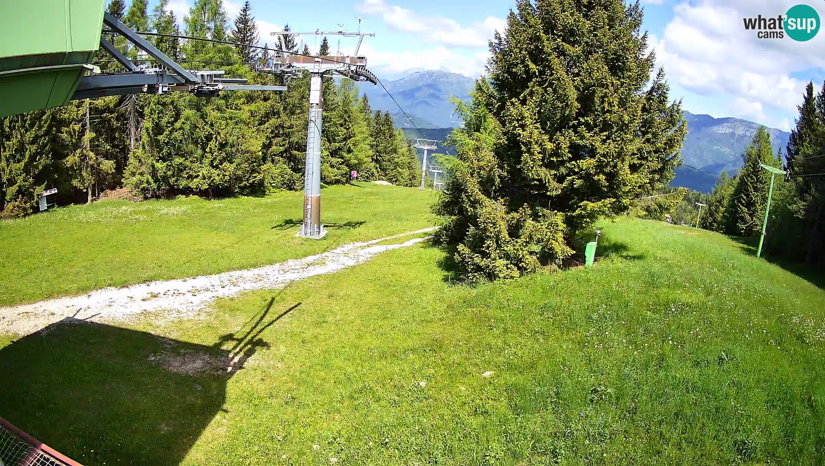 Smušišče Cerkno spletna kamera Lom zgornja proga