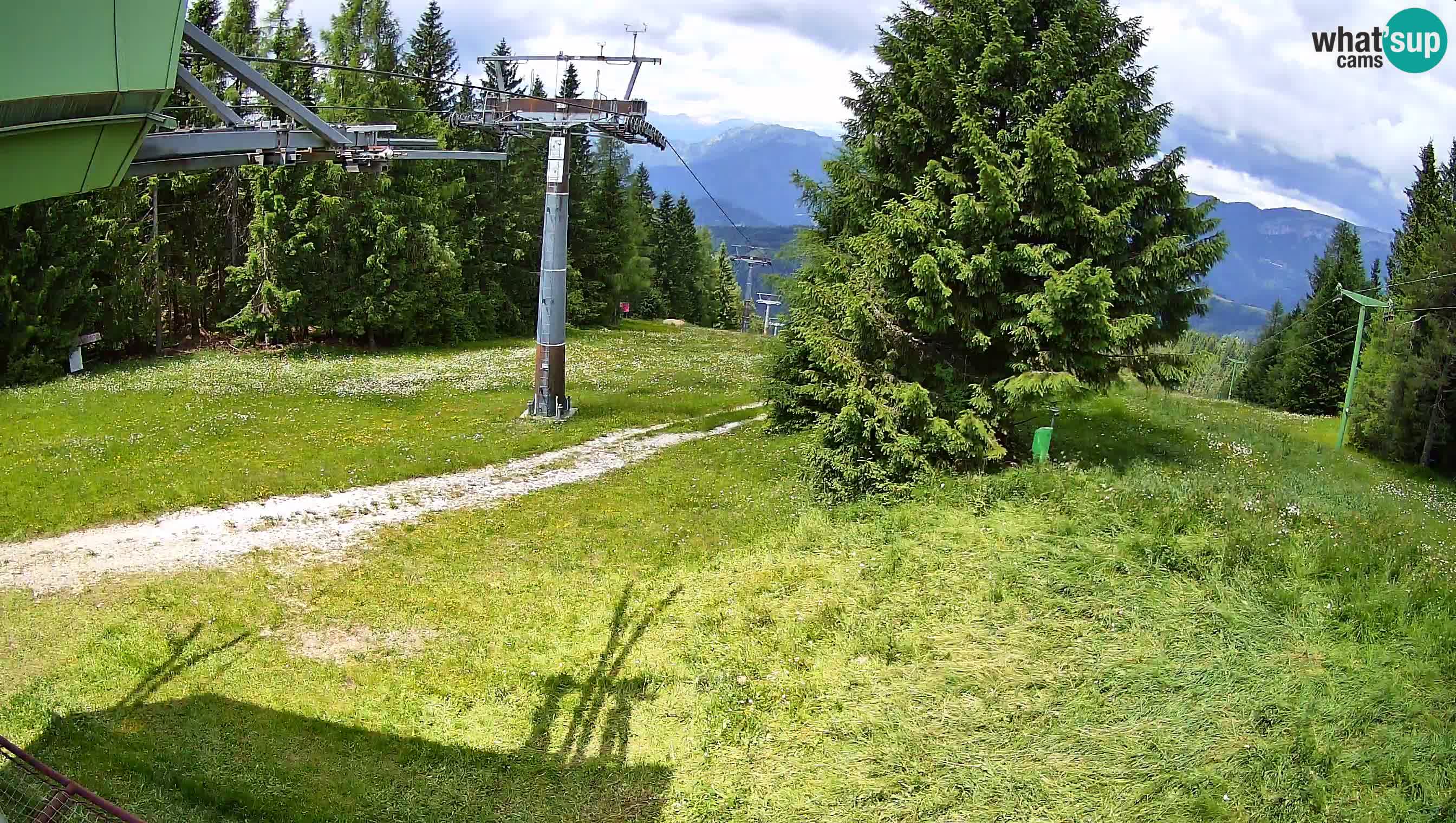 Smušišče Cerkno spletna kamera Lom zgornja proga