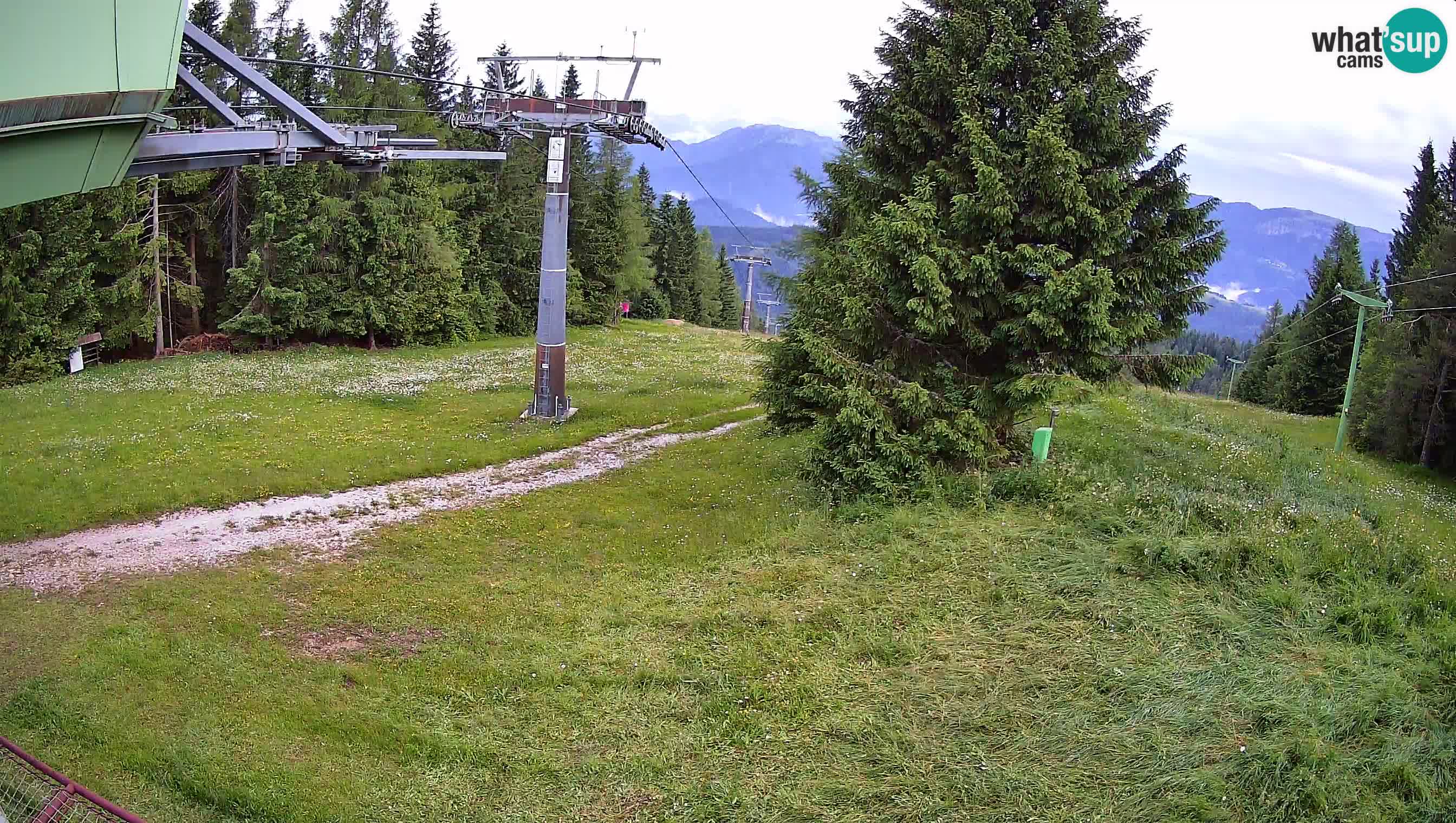 Smušišče Cerkno spletna kamera Lom zgornja proga