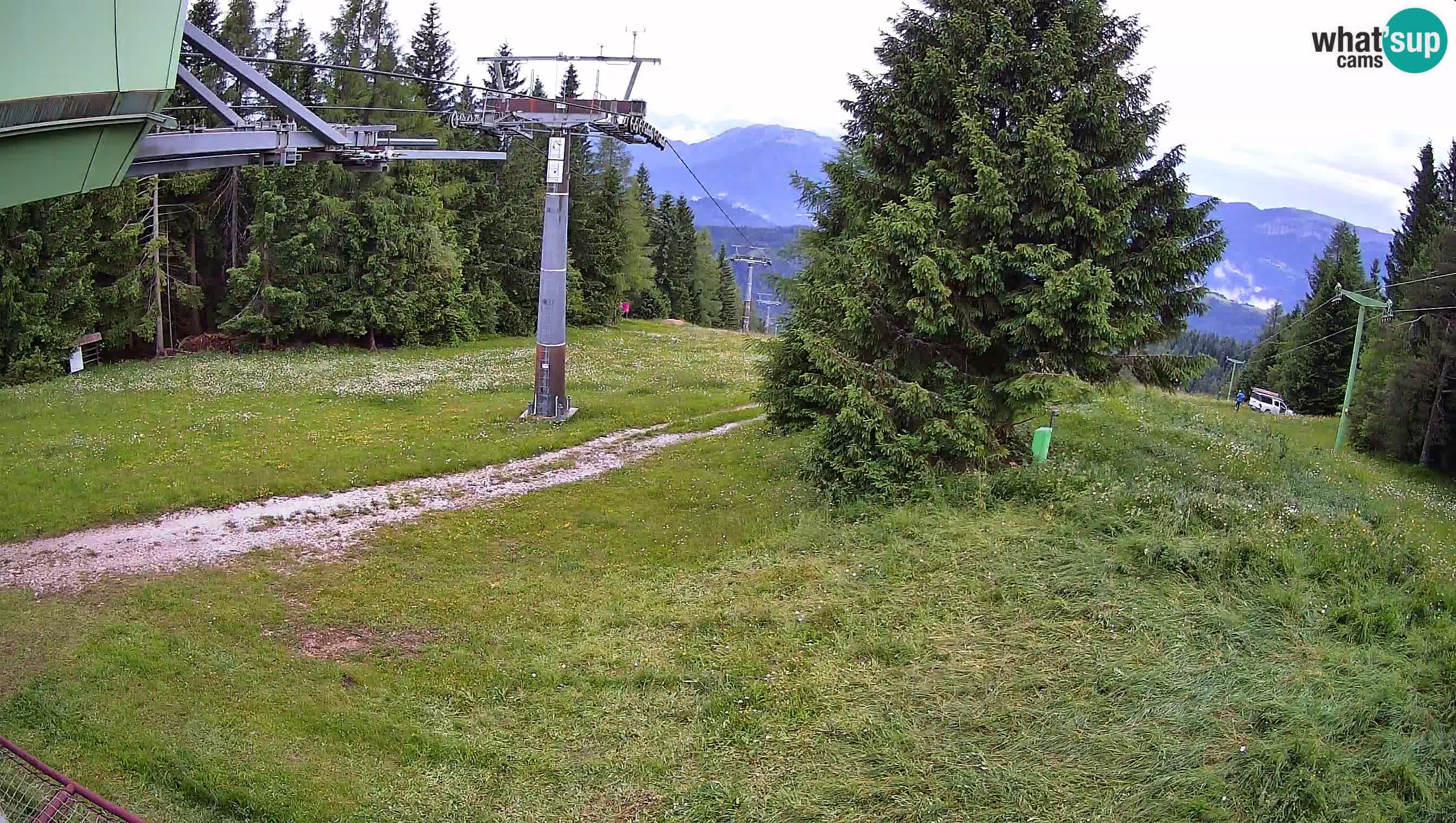 Smušišče Cerkno spletna kamera Lom zgornja proga