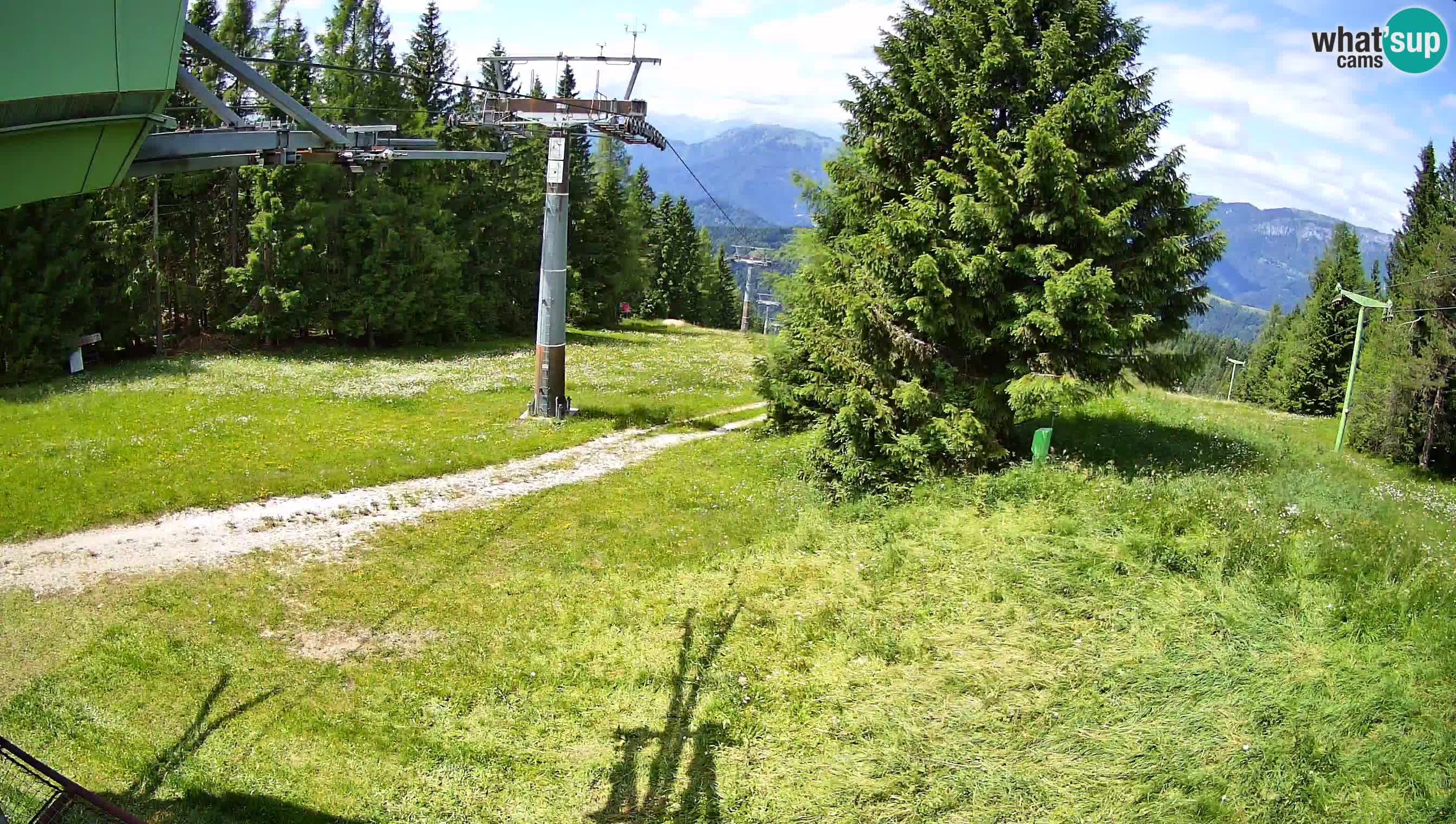 Smušišče Cerkno spletna kamera Lom zgornja proga