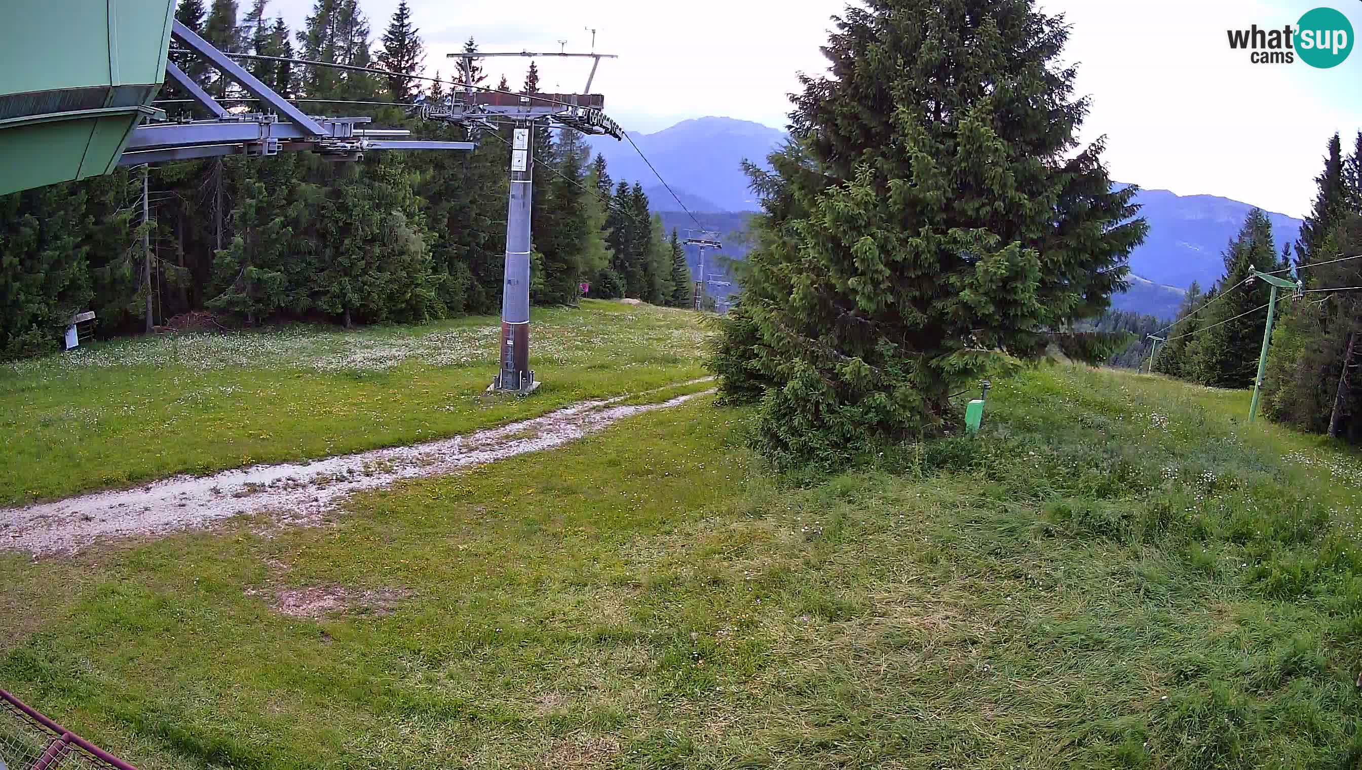 Smušišče Cerkno spletna kamera Lom zgornja proga