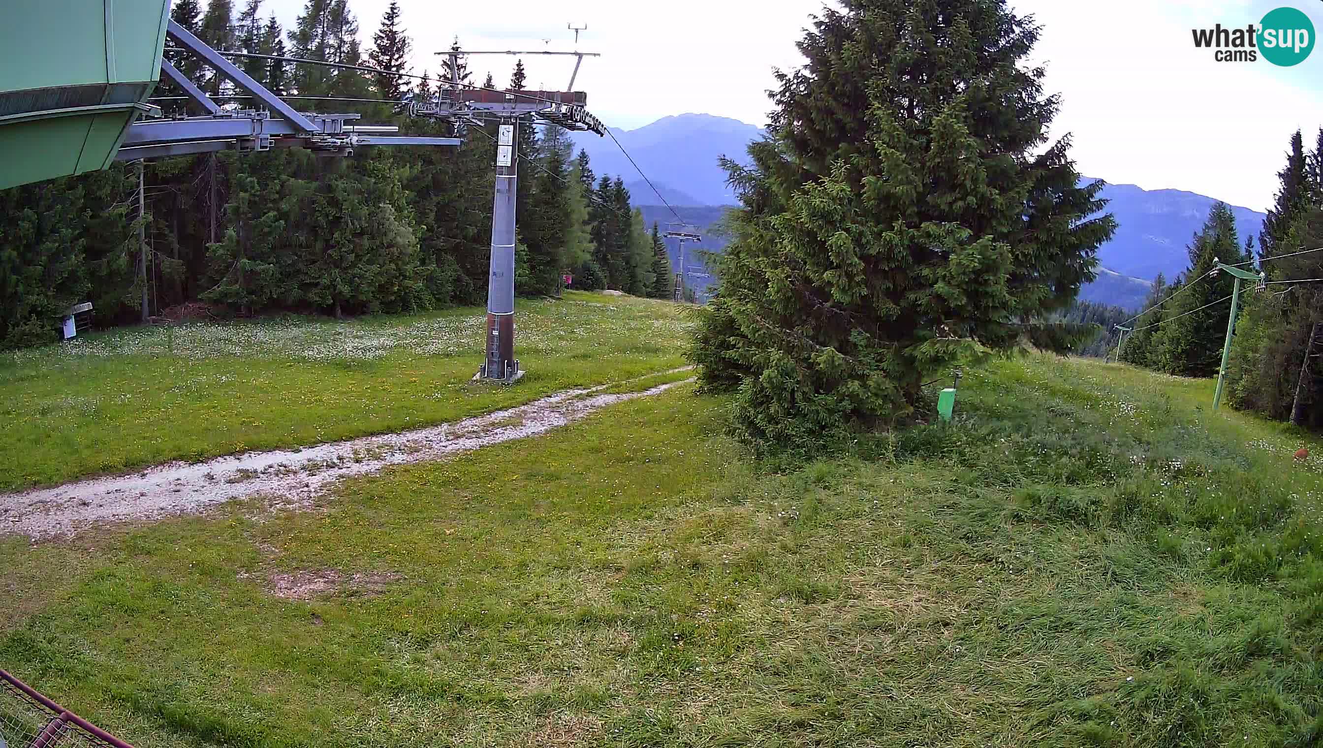 Smušišče Cerkno spletna kamera Lom zgornja proga