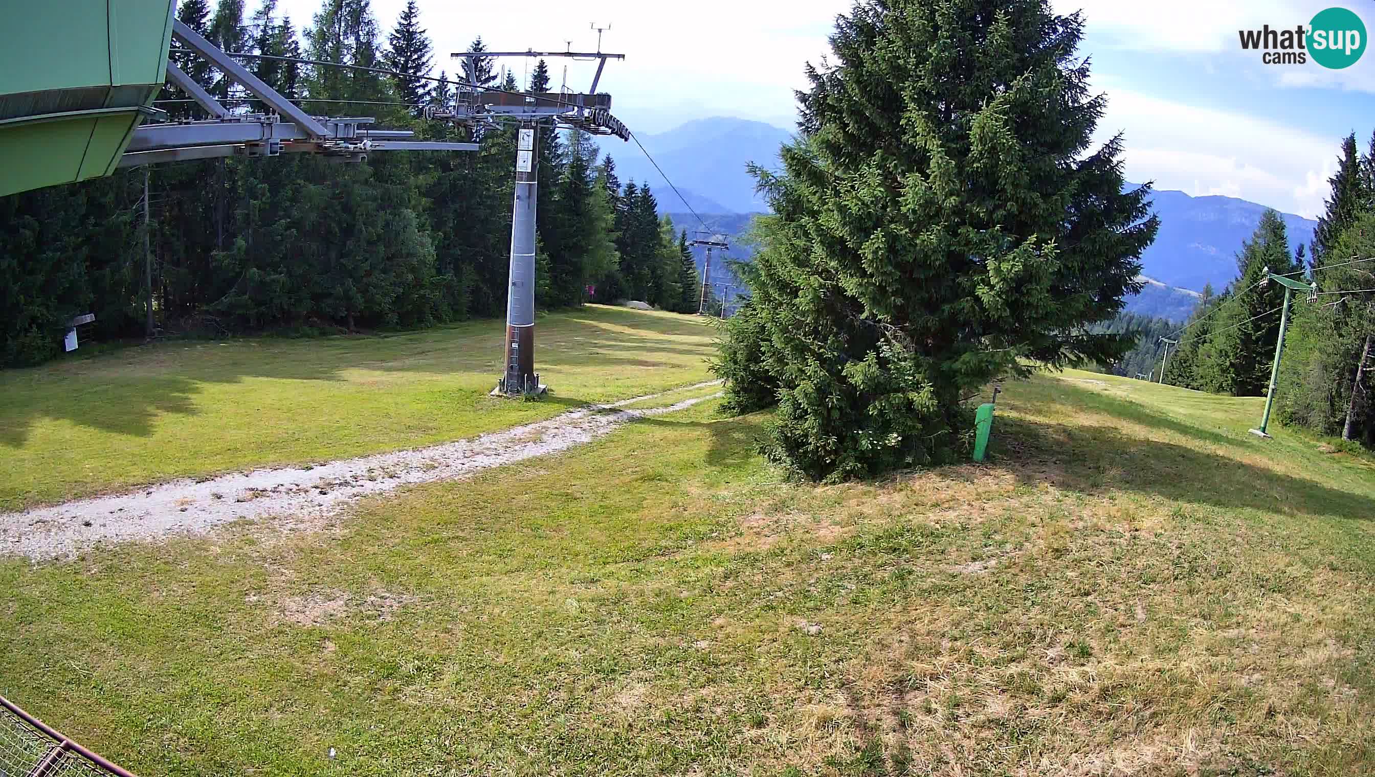 Smušišče Cerkno spletna kamera Lom zgornja proga