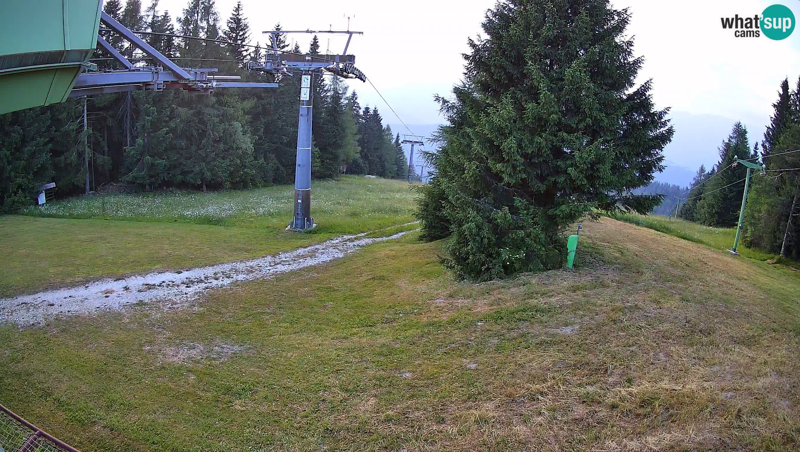 Smušišče Cerkno spletna kamera Lom zgornja proga