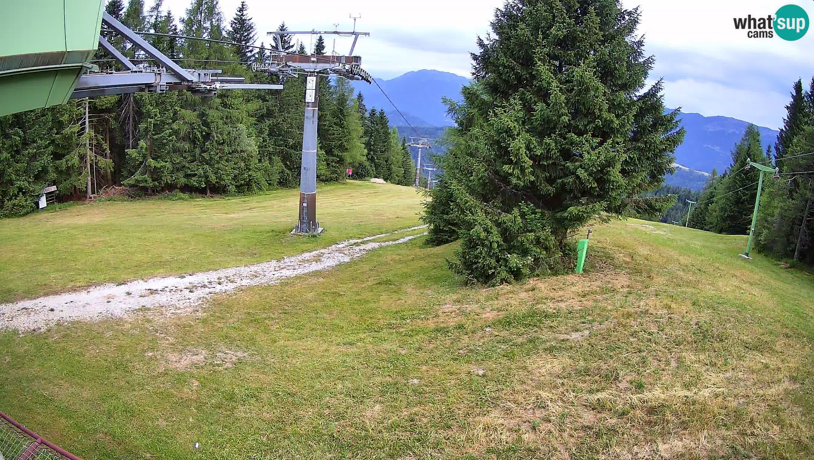 Smušišče Cerkno spletna kamera Lom zgornja proga