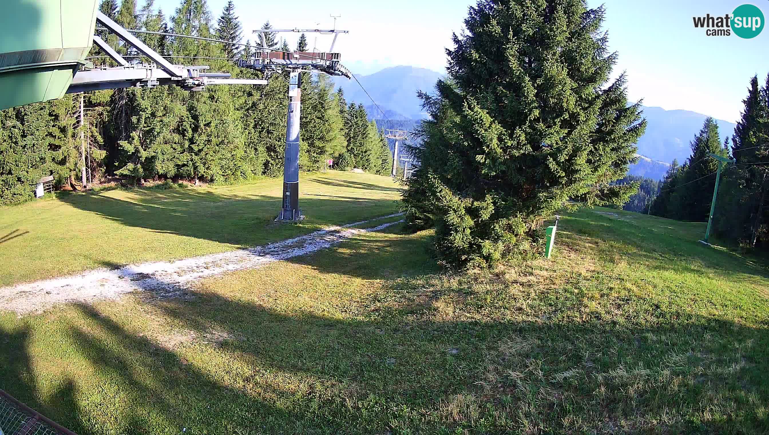 Smušišče Cerkno spletna kamera Lom zgornja proga