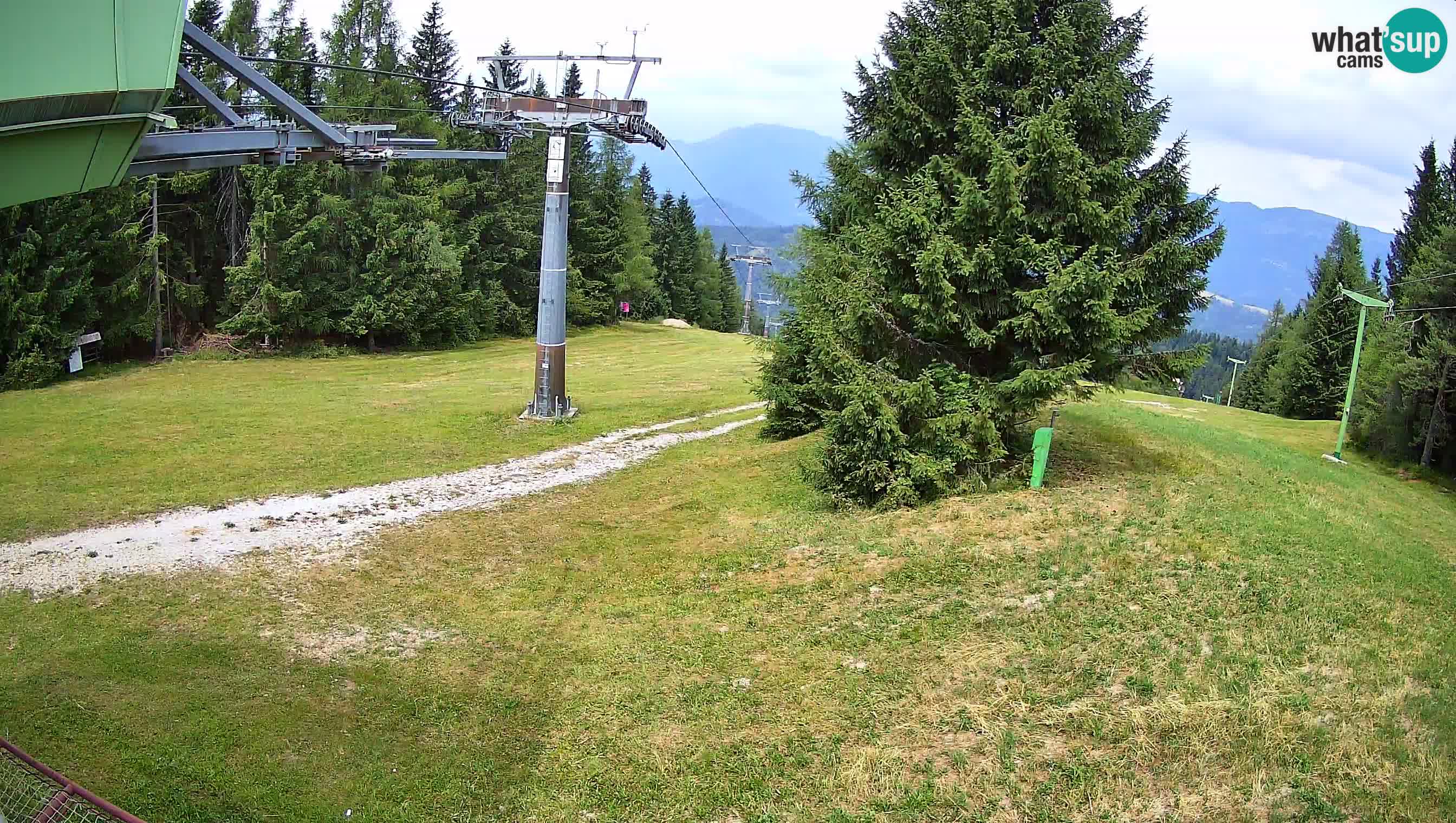 Smušišče Cerkno spletna kamera Lom zgornja proga