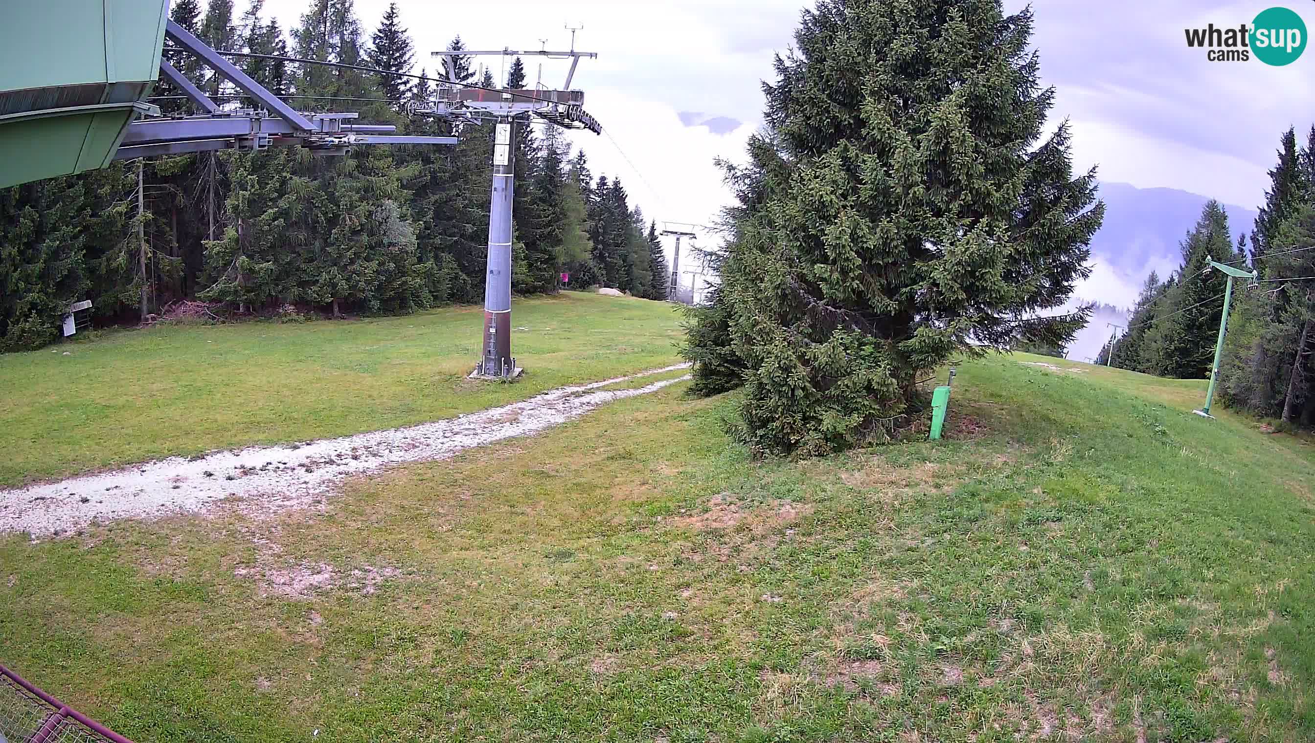 Smušišče Cerkno spletna kamera Lom zgornja proga