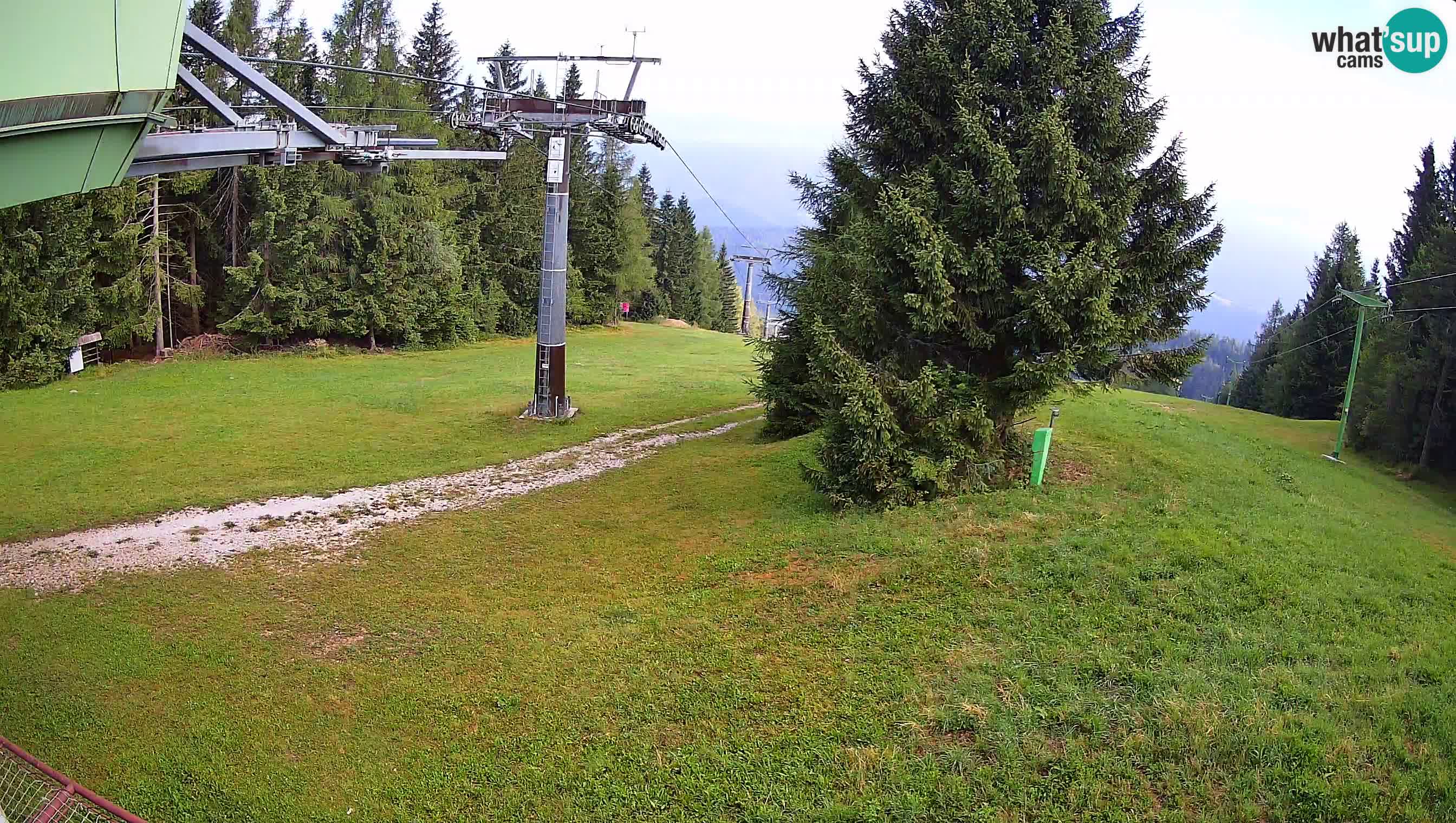 Smušišče Cerkno spletna kamera Lom zgornja proga