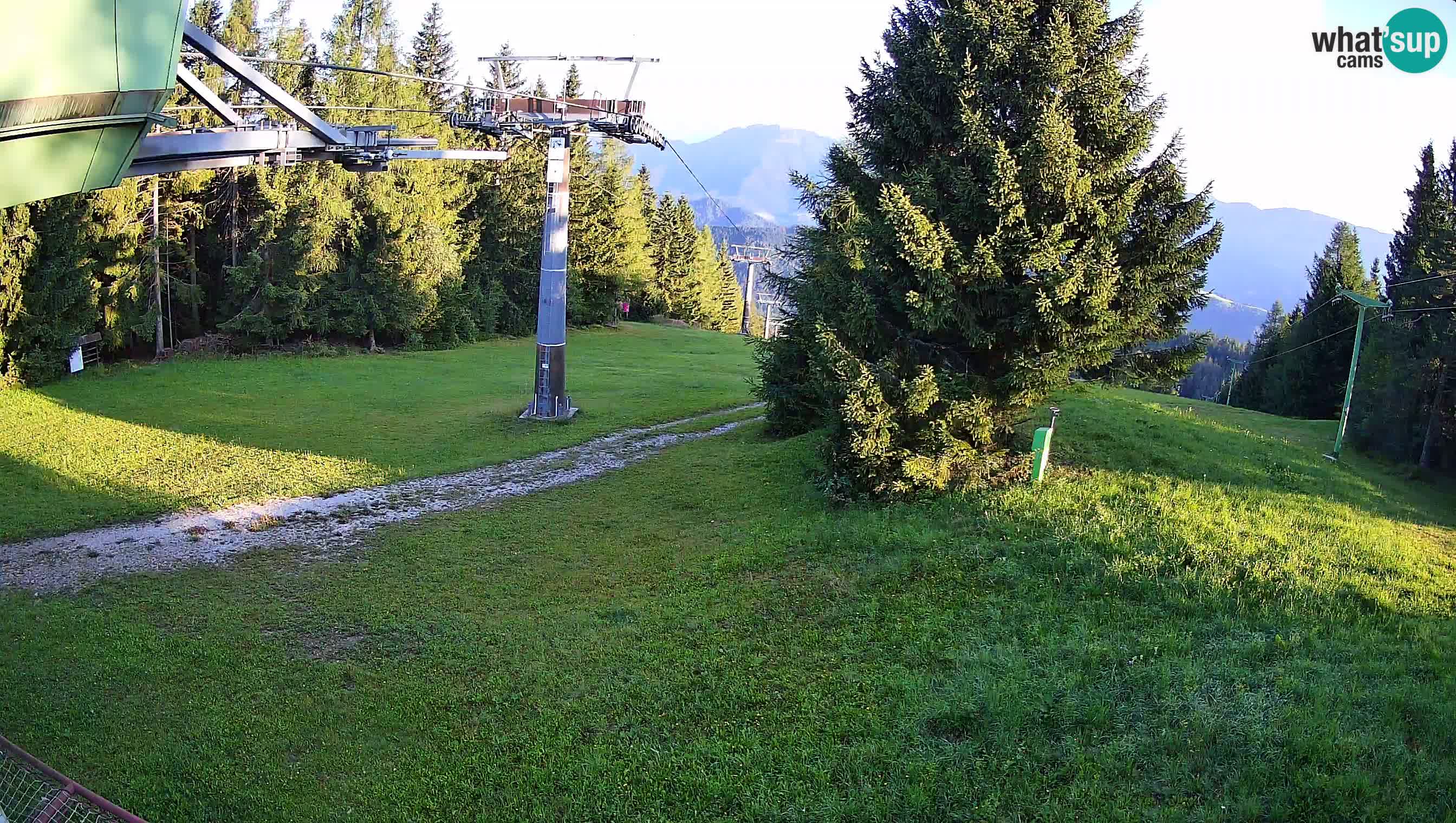 Smušišče Cerkno spletna kamera Lom zgornja proga