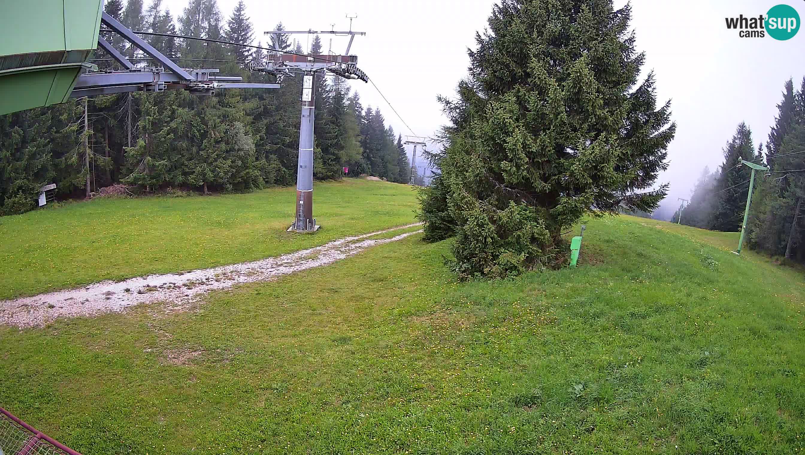 Smušišče Cerkno spletna kamera Lom zgornja proga