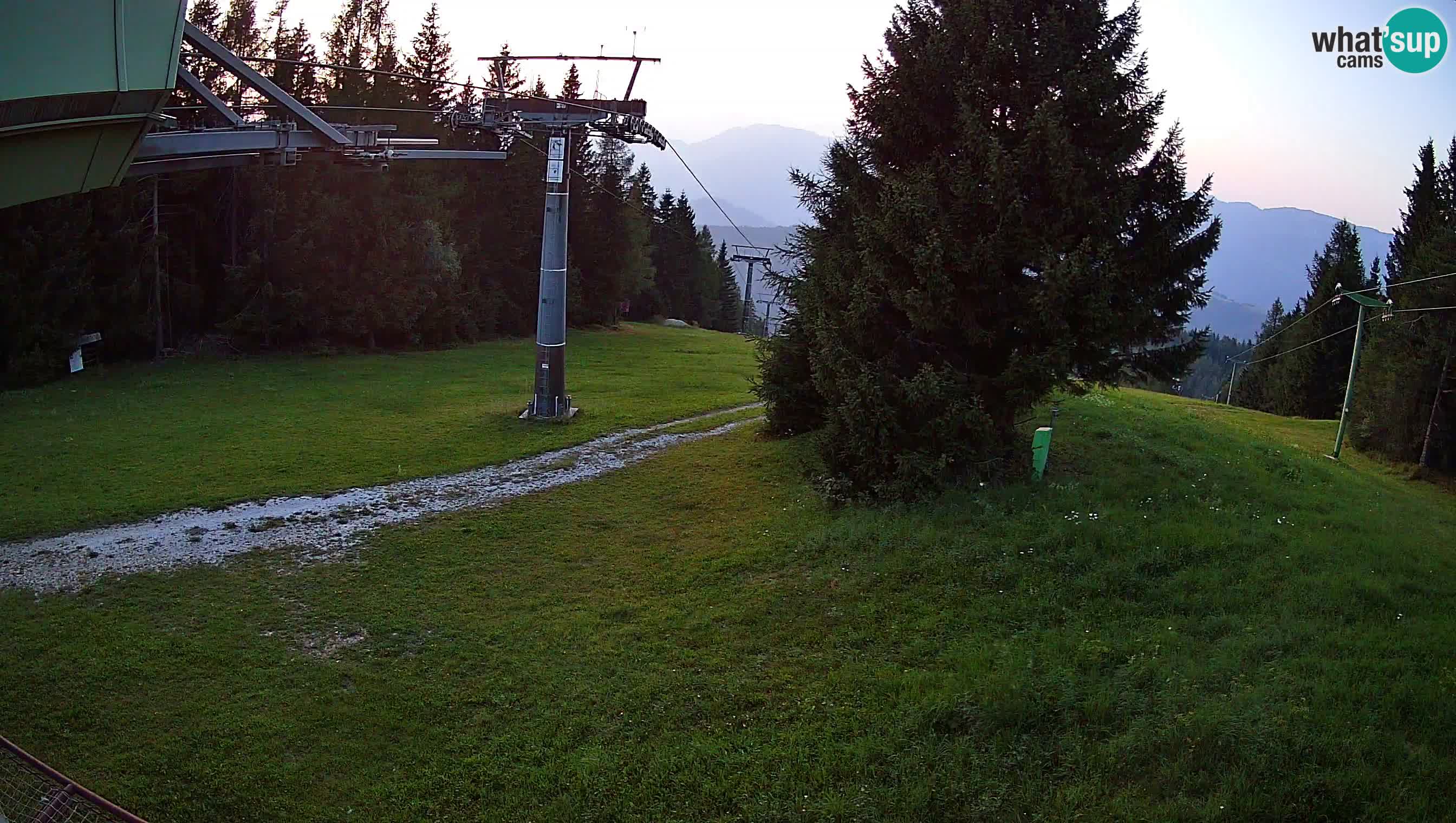 Smušišče Cerkno spletna kamera Lom zgornja proga