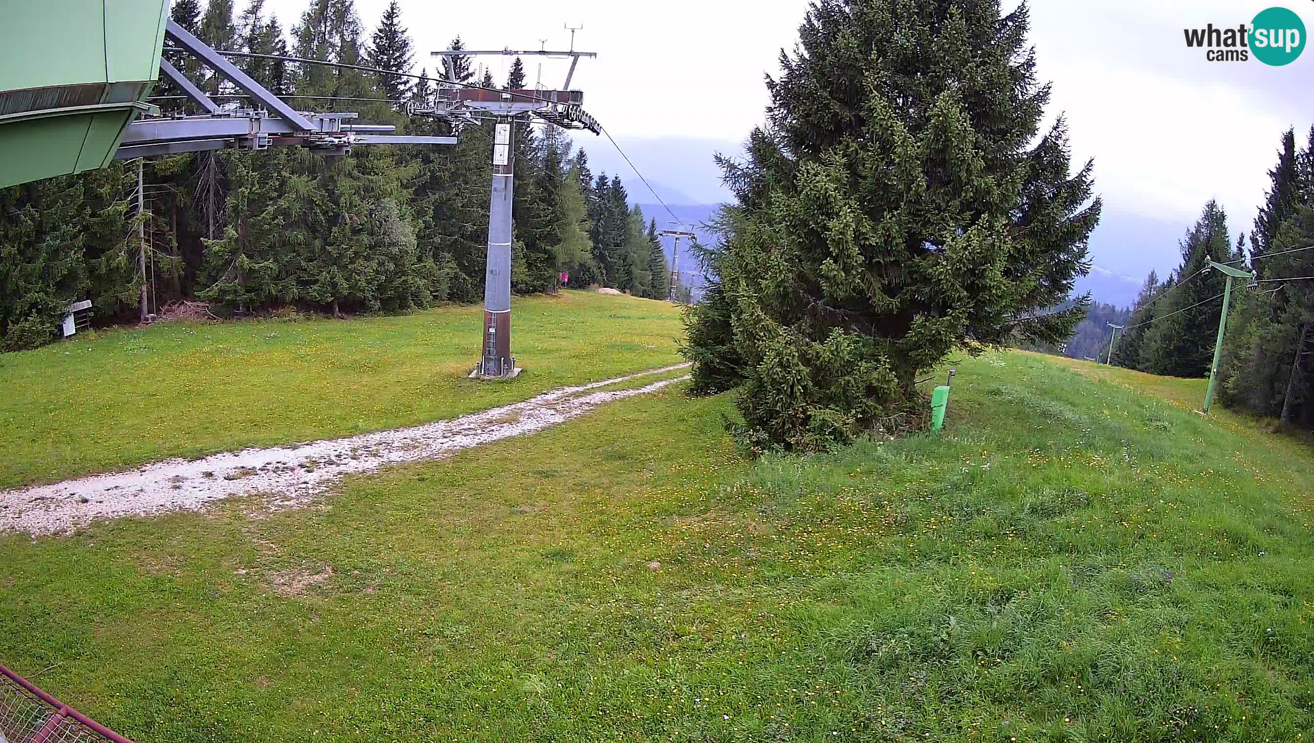Smušišče Cerkno spletna kamera Lom zgornja proga