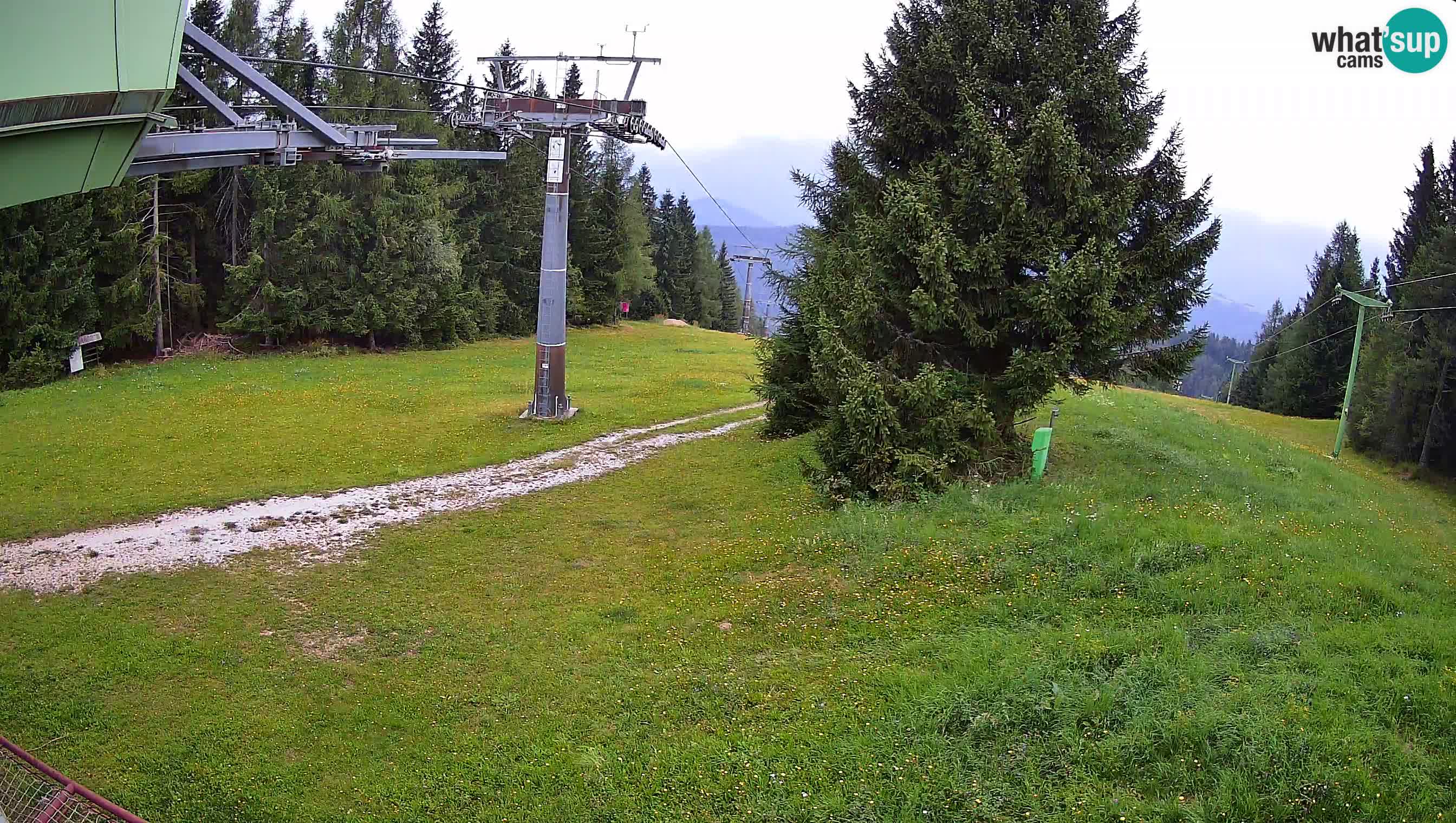 Smušišče Cerkno spletna kamera Lom zgornja proga