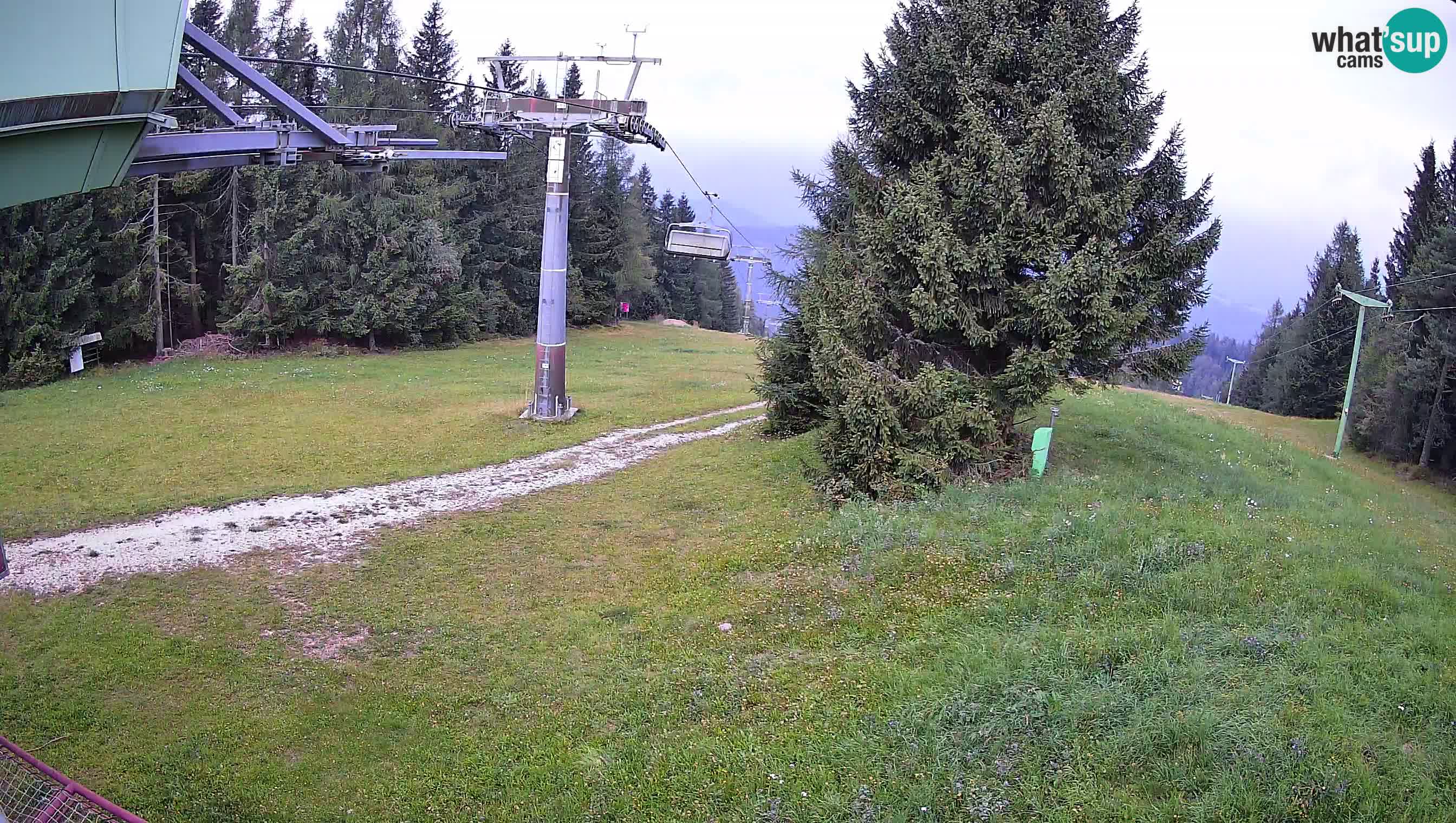 Smušišče Cerkno spletna kamera Lom zgornja proga