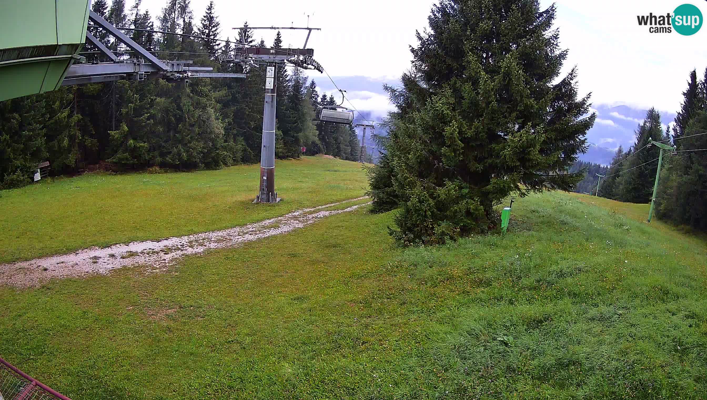 Smušišče Cerkno spletna kamera Lom zgornja proga