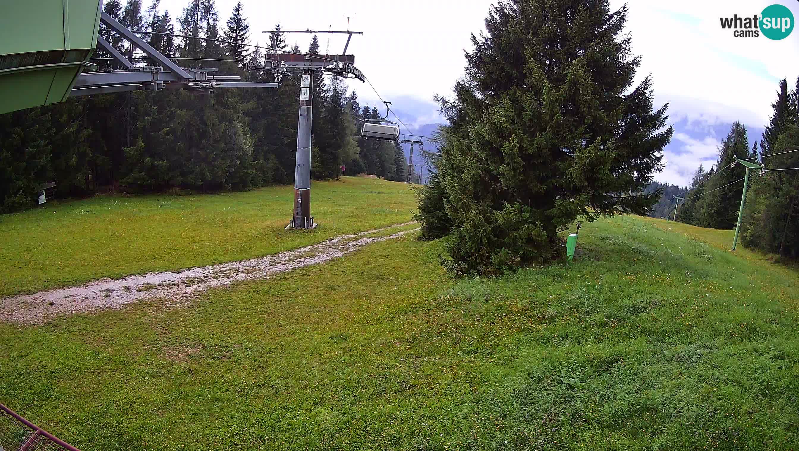 Smušišče Cerkno spletna kamera Lom zgornja proga