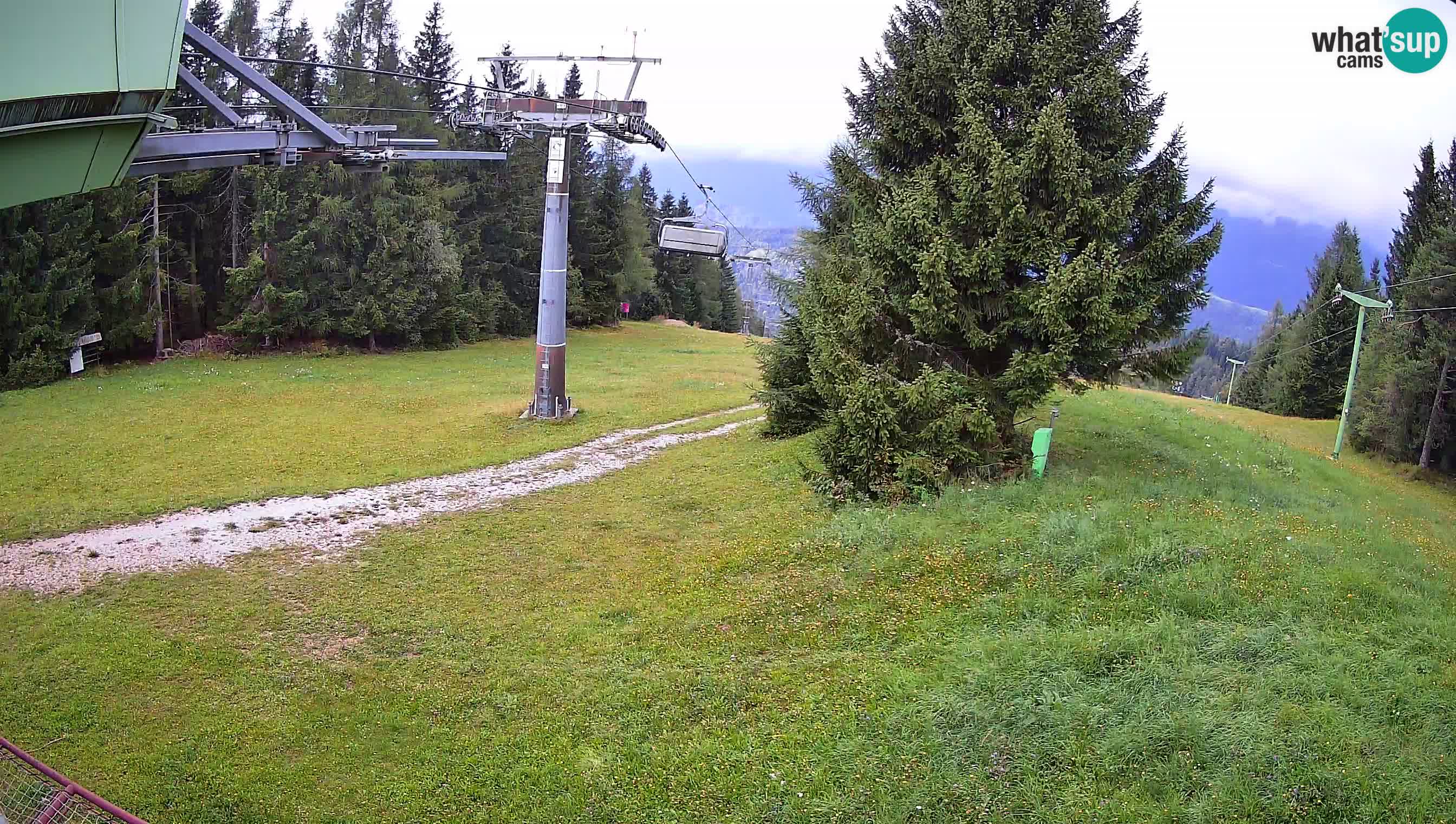 Smušišče Cerkno spletna kamera Lom zgornja proga