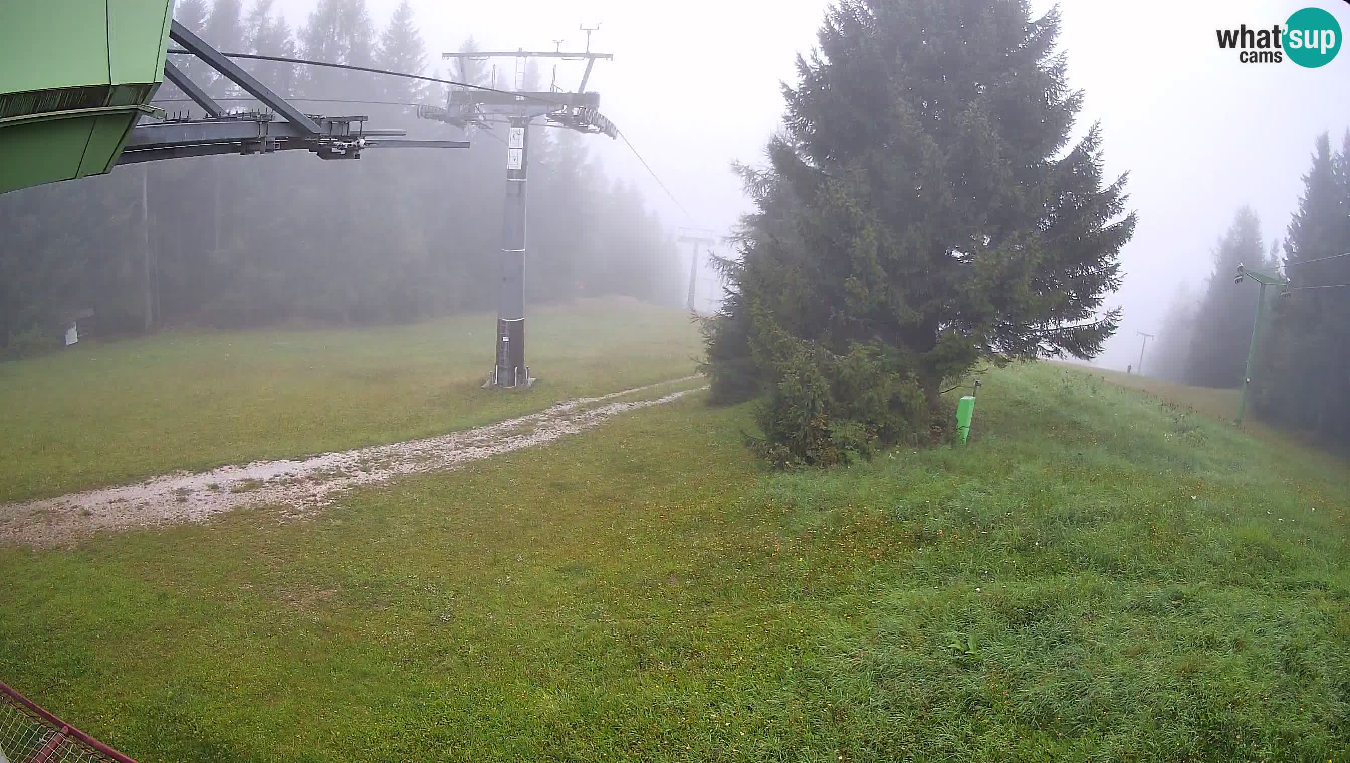 Smušišče Cerkno spletna kamera Lom zgornja proga