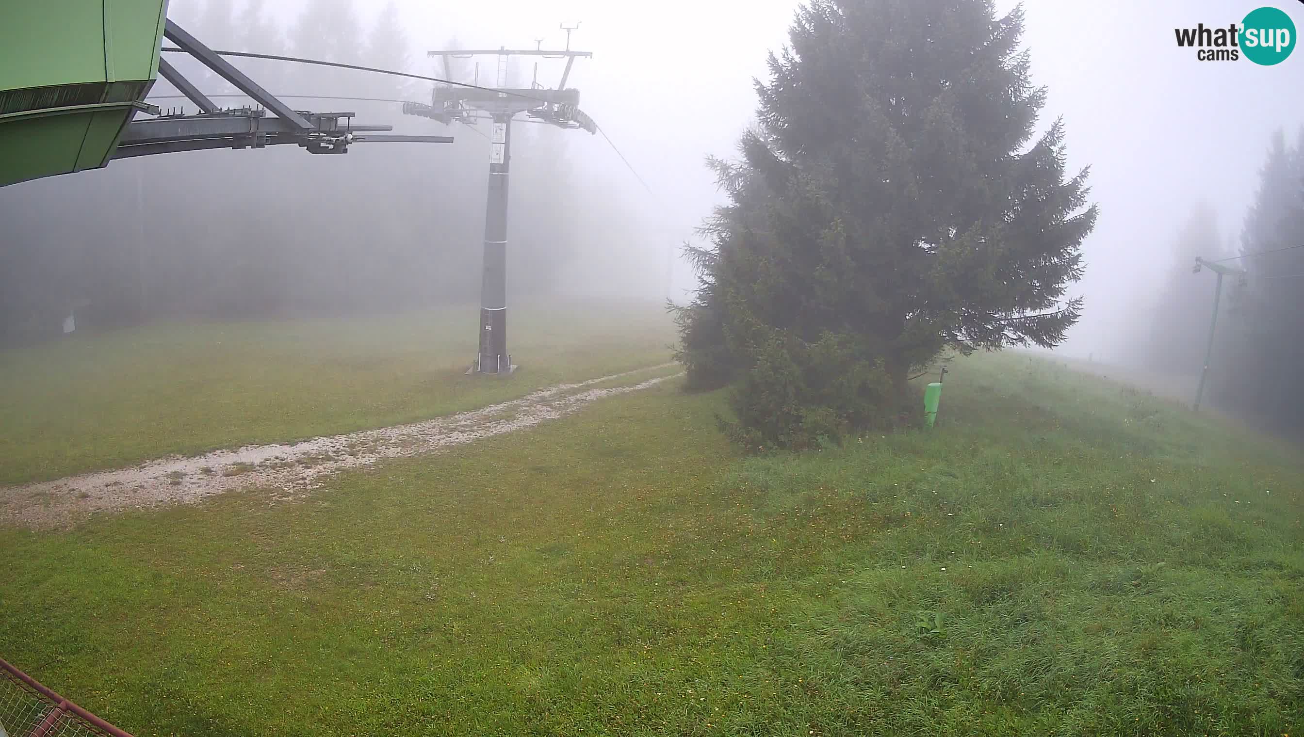 Smušišče Cerkno spletna kamera Lom zgornja proga