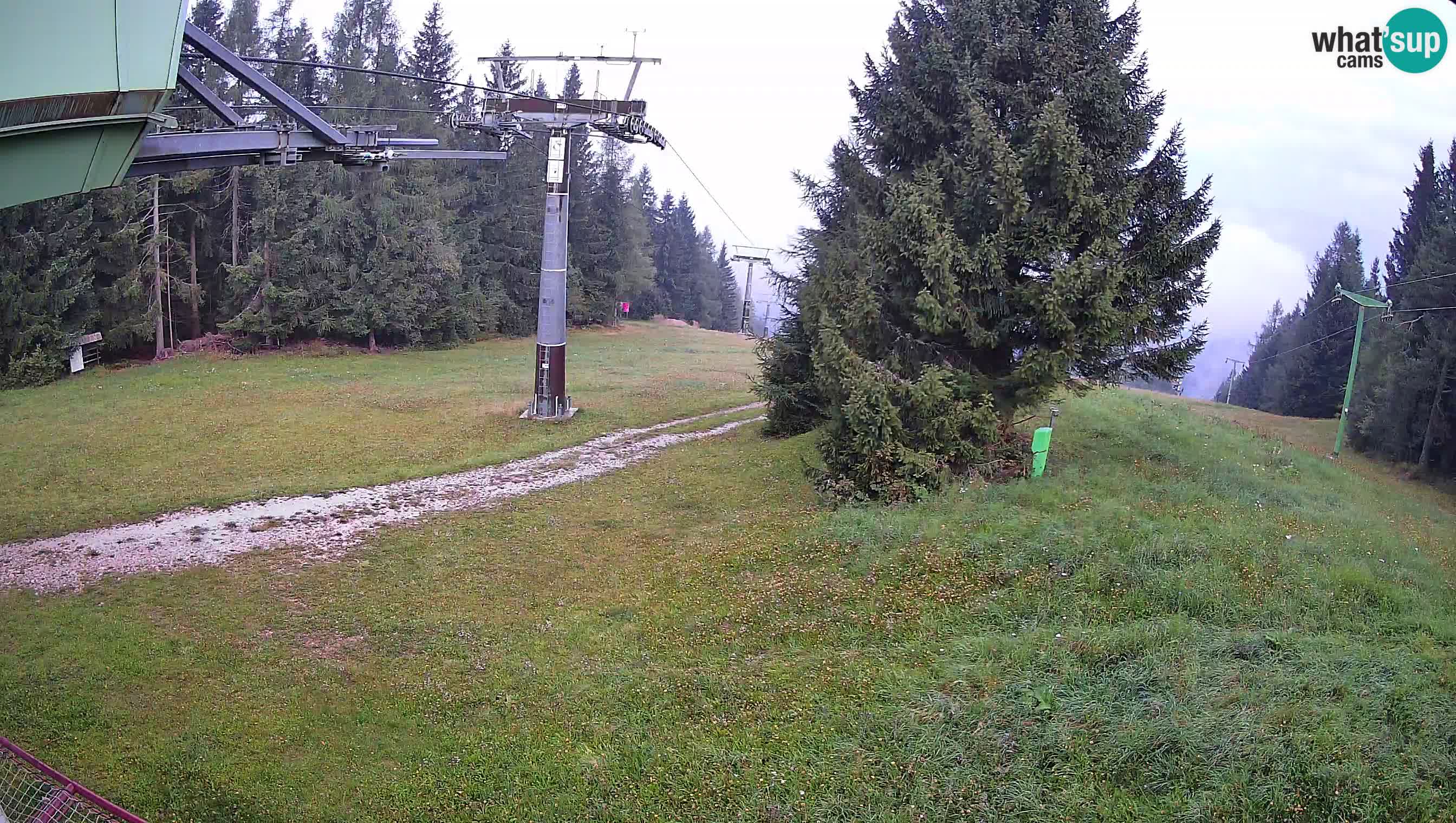Smušišče Cerkno spletna kamera Lom zgornja proga