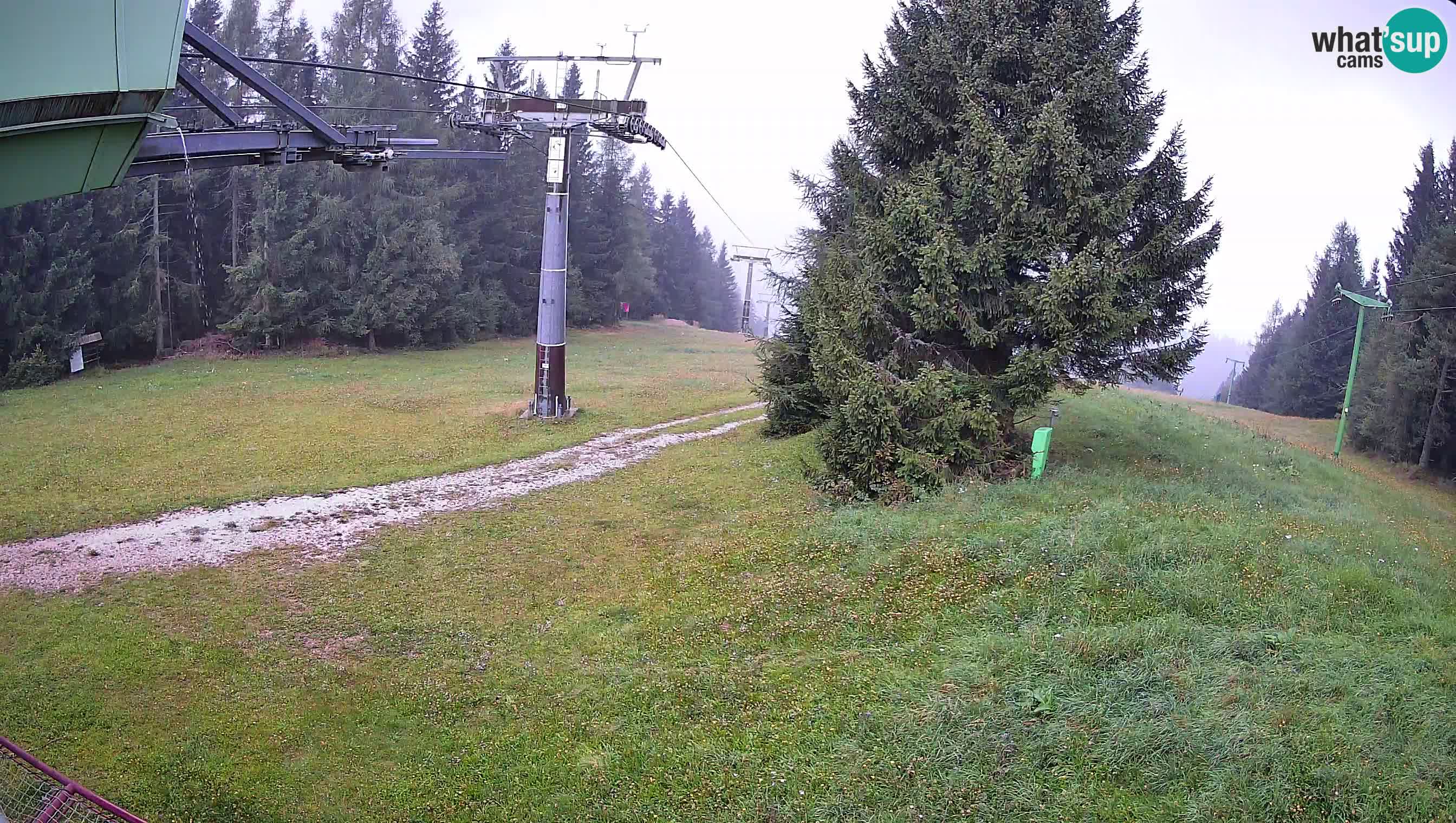 Smušišče Cerkno spletna kamera Lom zgornja proga