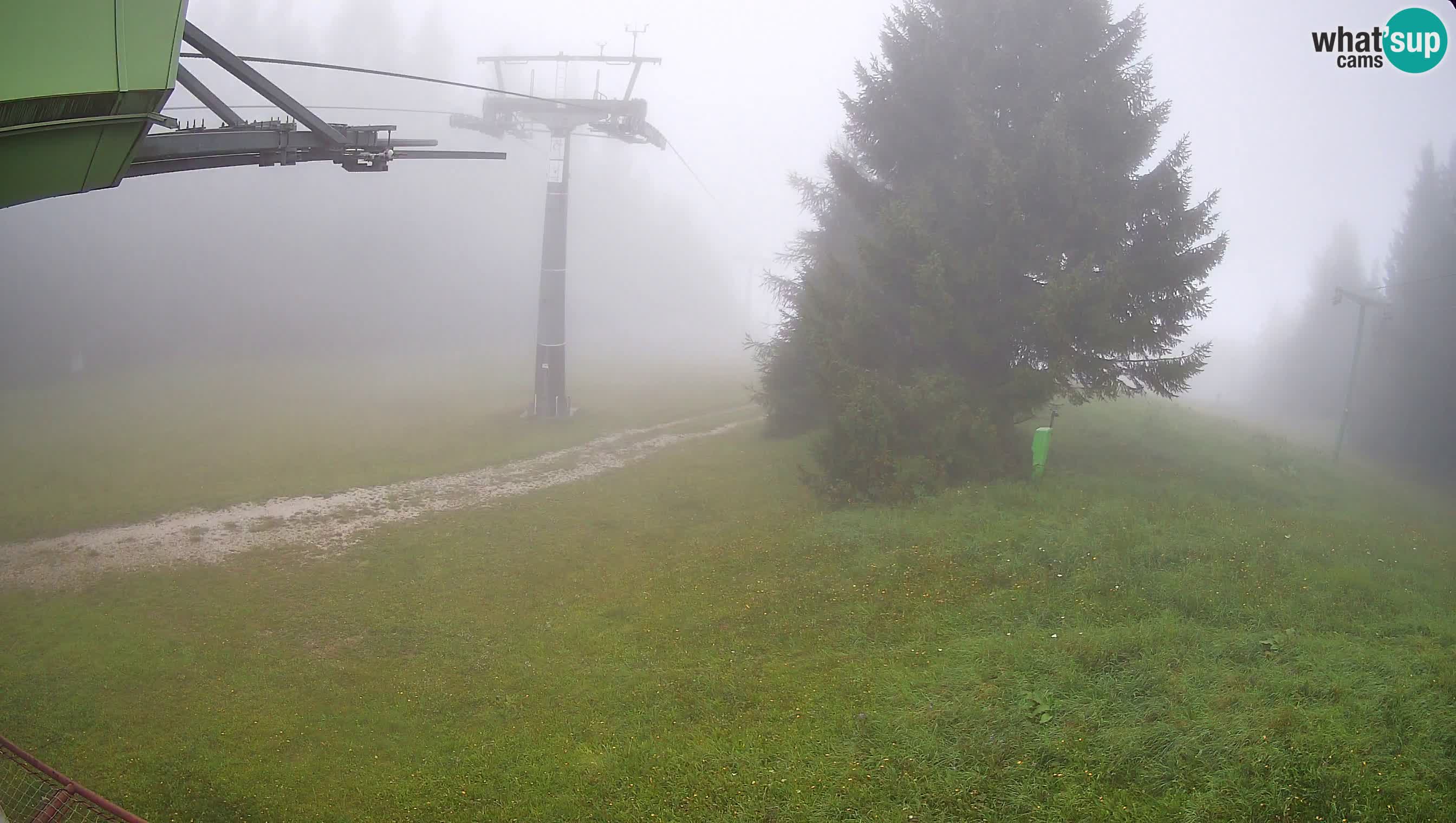 Smušišče Cerkno spletna kamera Lom zgornja proga