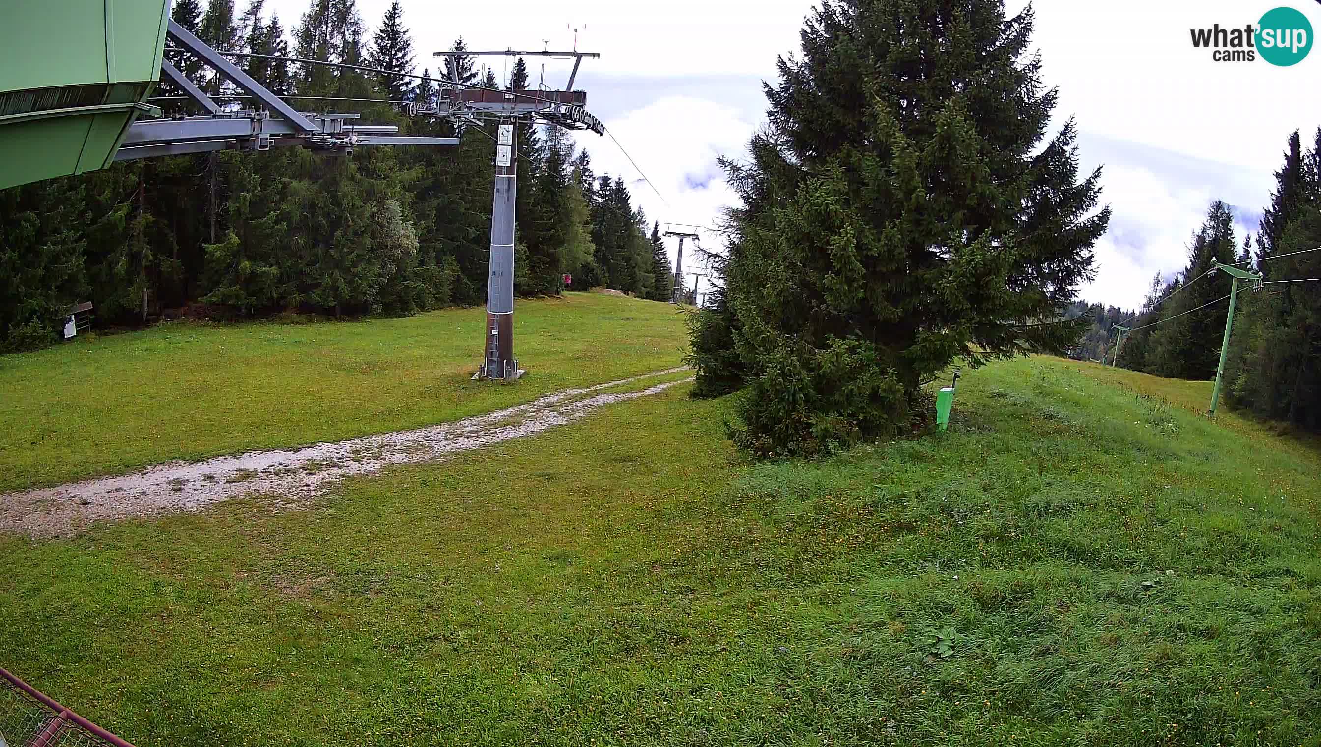 Smušišče Cerkno spletna kamera Lom zgornja proga