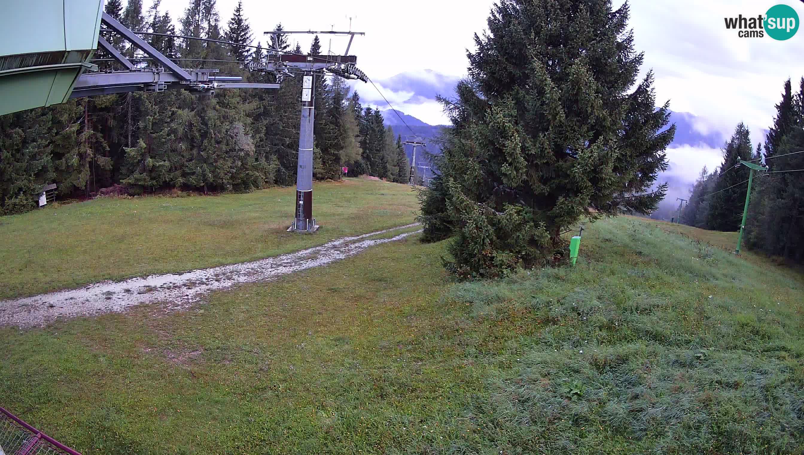 Smušišče Cerkno spletna kamera Lom zgornja proga