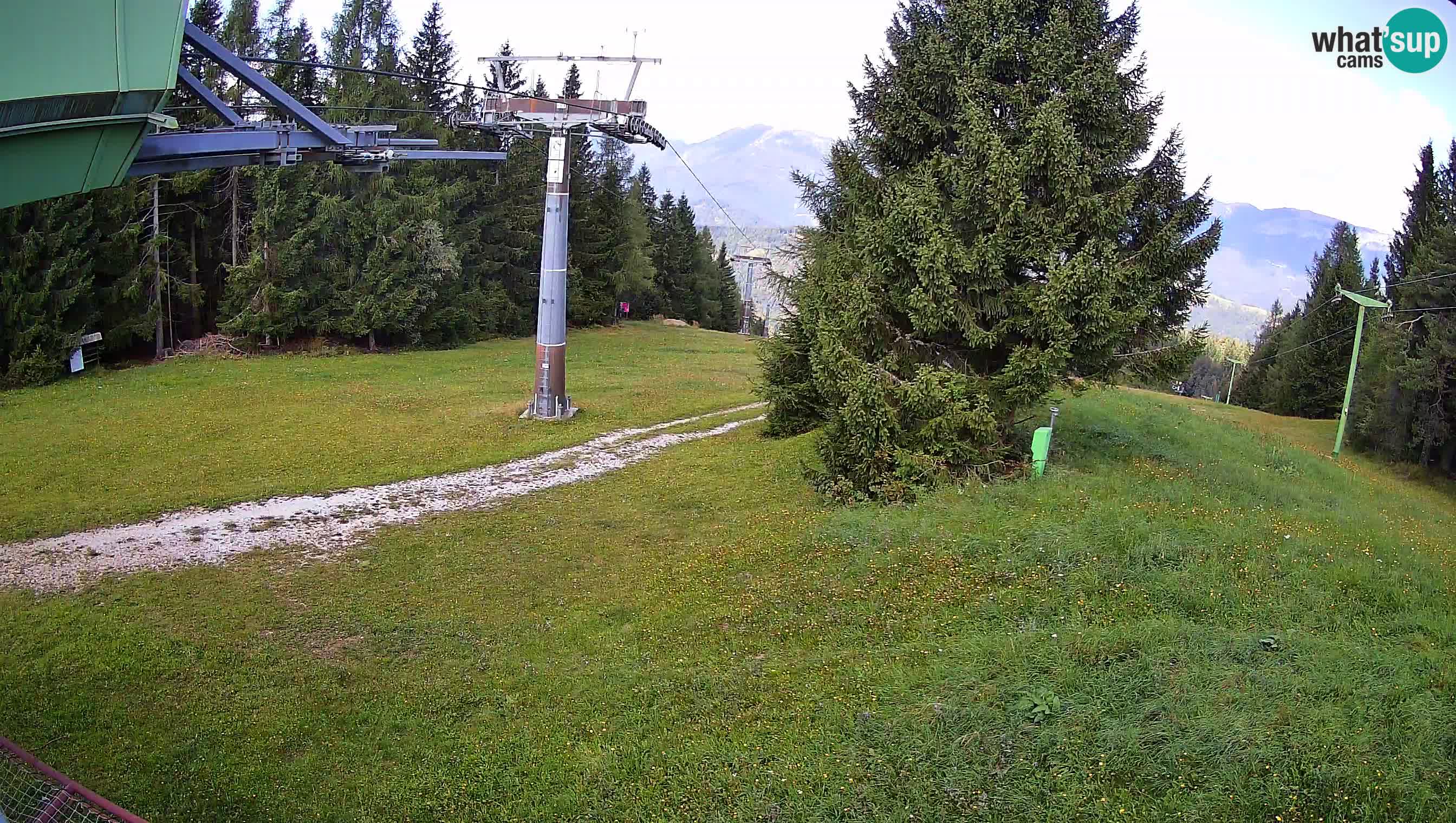 Smušišče Cerkno spletna kamera Lom zgornja proga