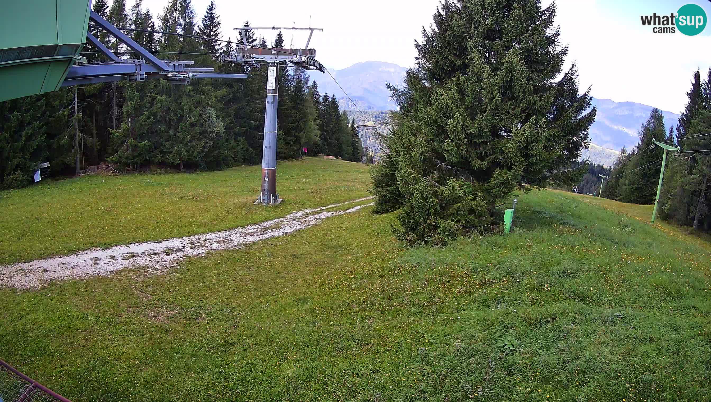 Smušišče Cerkno spletna kamera Lom zgornja proga