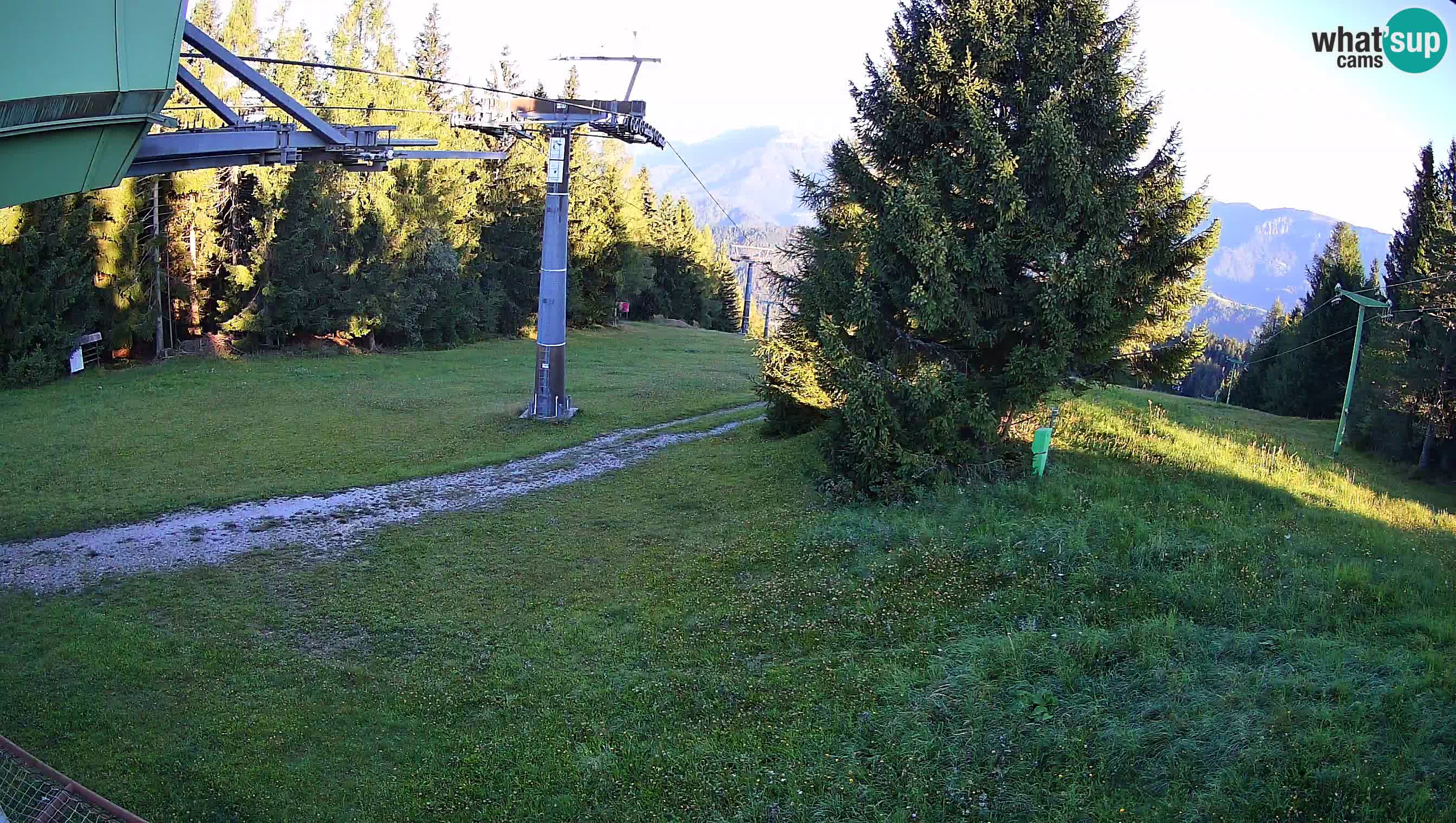 Smušišče Cerkno spletna kamera Lom zgornja proga