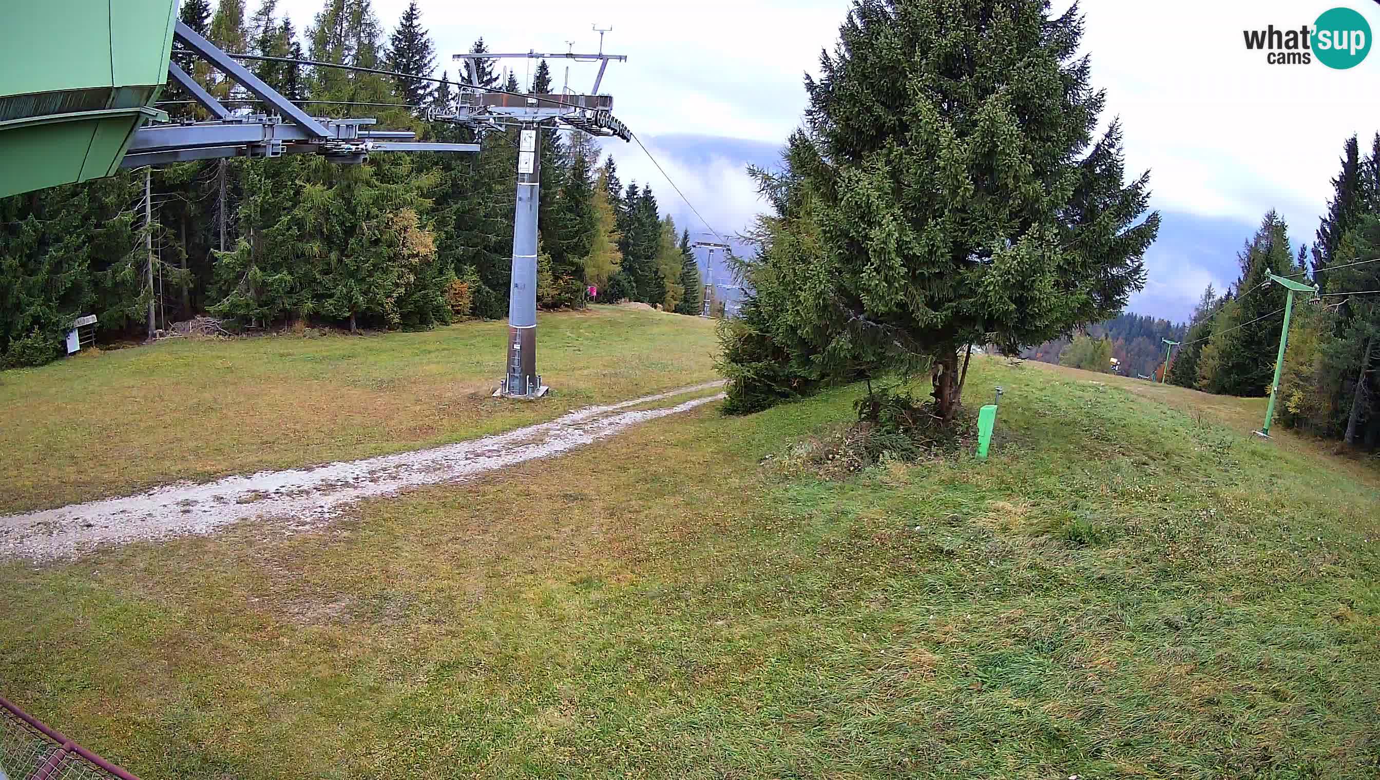 Smušišče Cerkno spletna kamera Lom zgornja proga