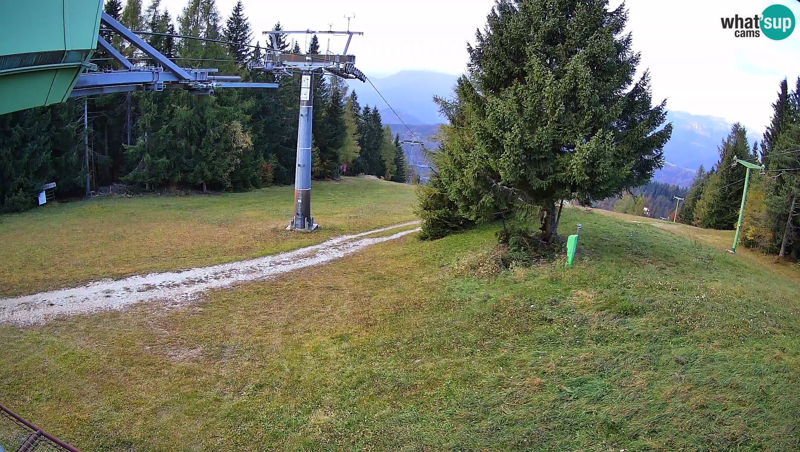 Smušišče Cerkno spletna kamera Lom zgornja proga
