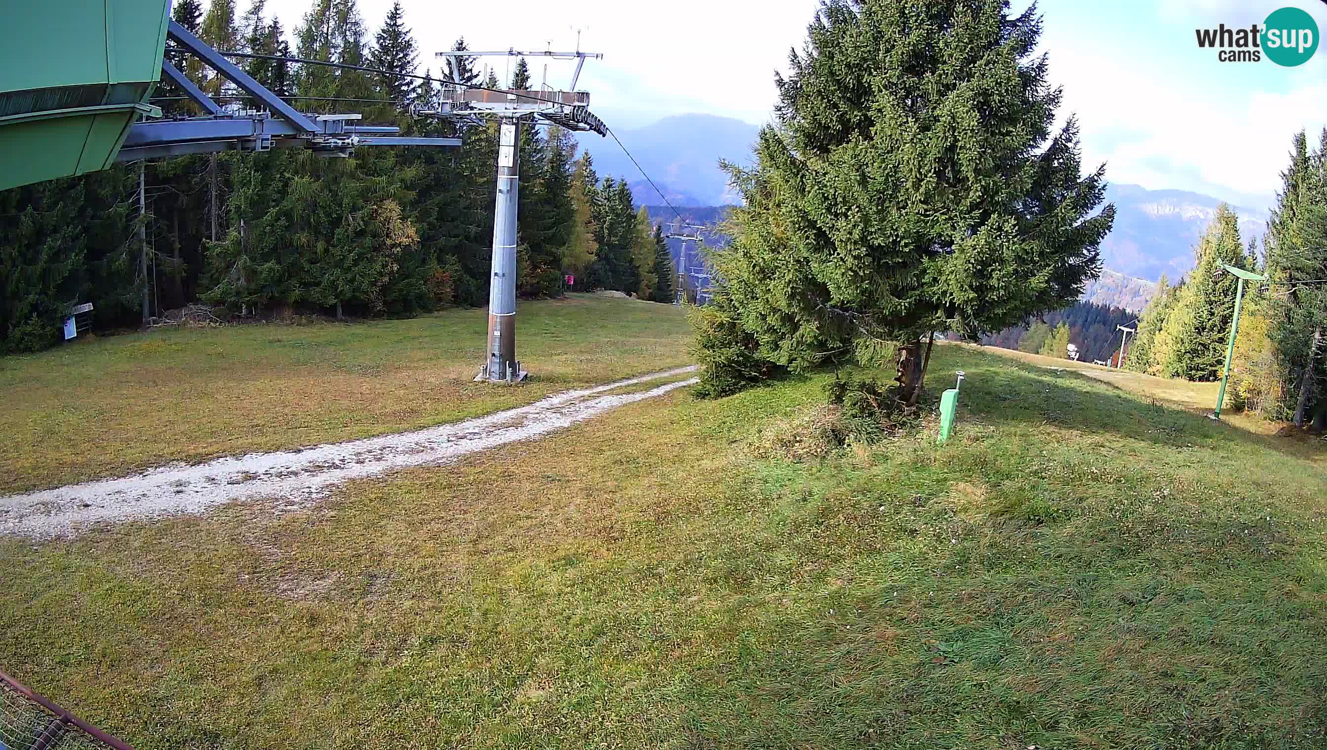 Smušišče Cerkno spletna kamera Lom zgornja proga