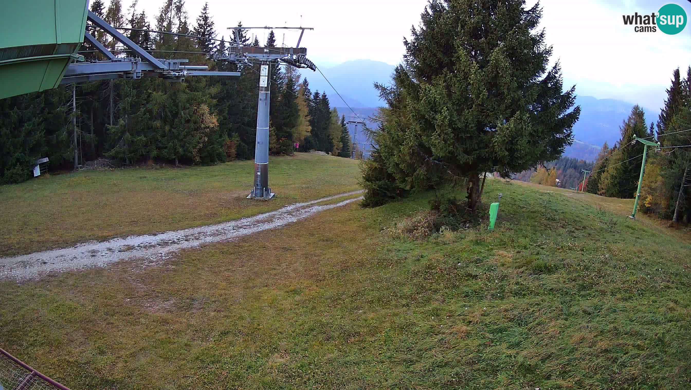 Smušišče Cerkno spletna kamera Lom zgornja proga
