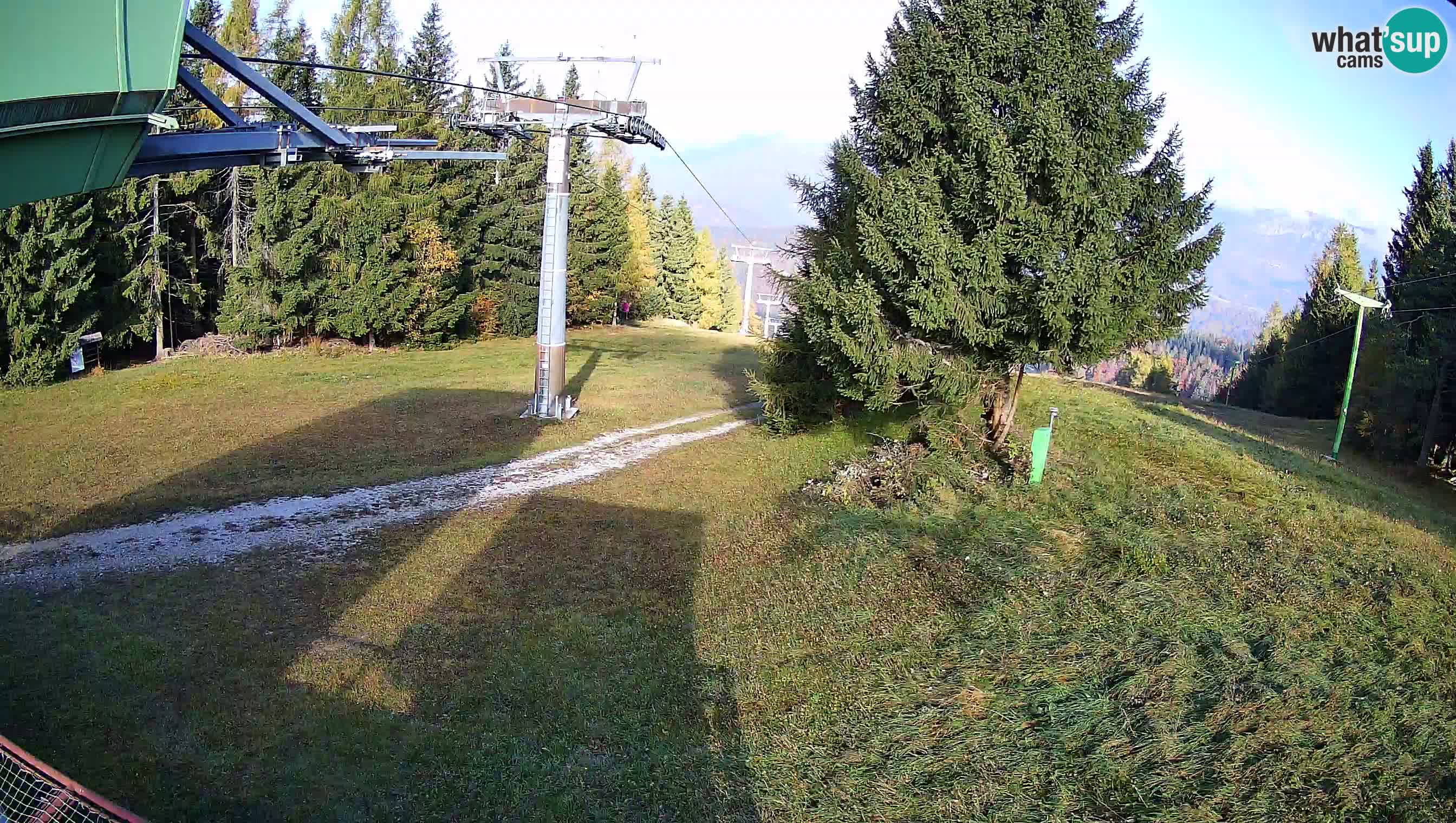 Smušišče Cerkno spletna kamera Lom zgornja proga