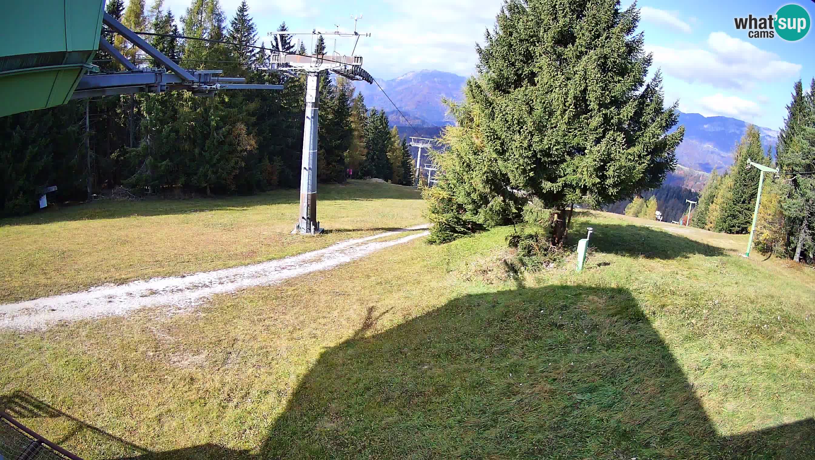 Smušišče Cerkno spletna kamera Lom zgornja proga