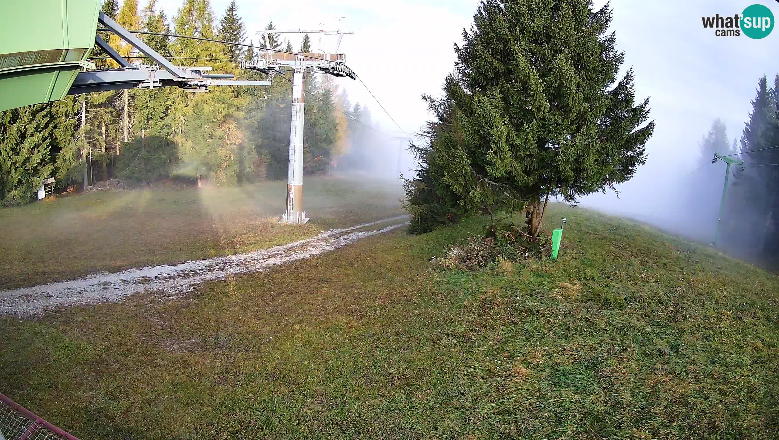 Smušišče Cerkno spletna kamera Lom zgornja proga