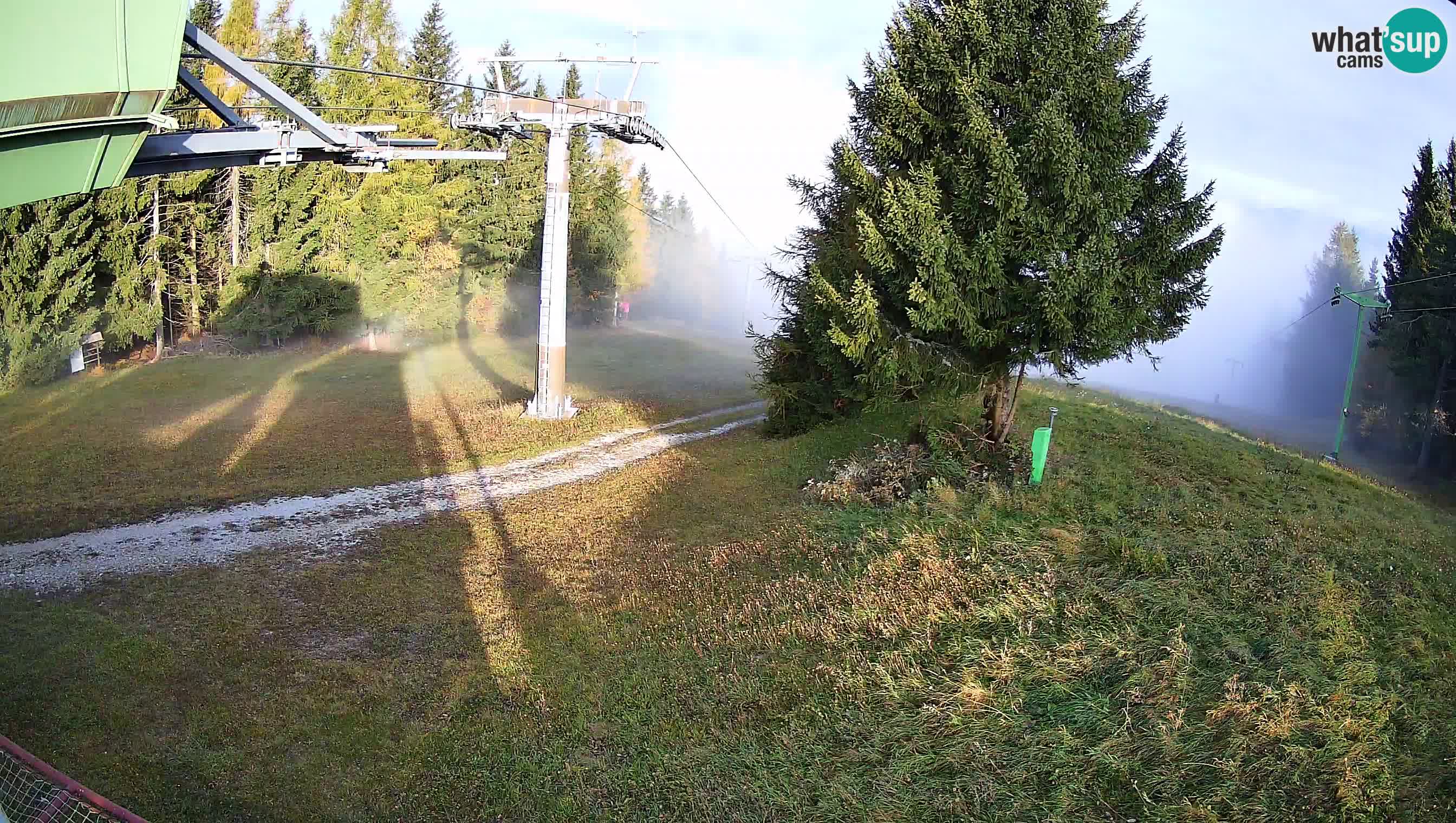 Smušišče Cerkno spletna kamera Lom zgornja proga