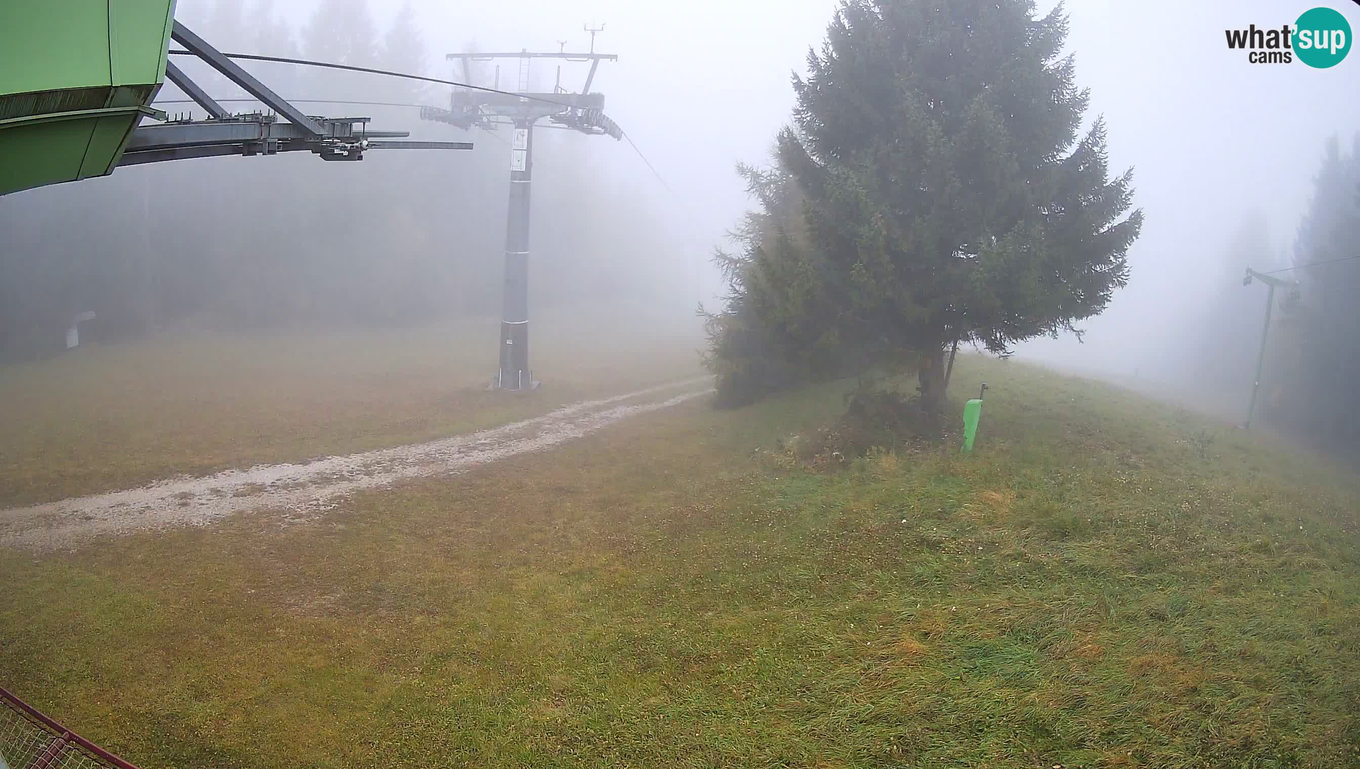 Smušišče Cerkno spletna kamera Lom zgornja proga