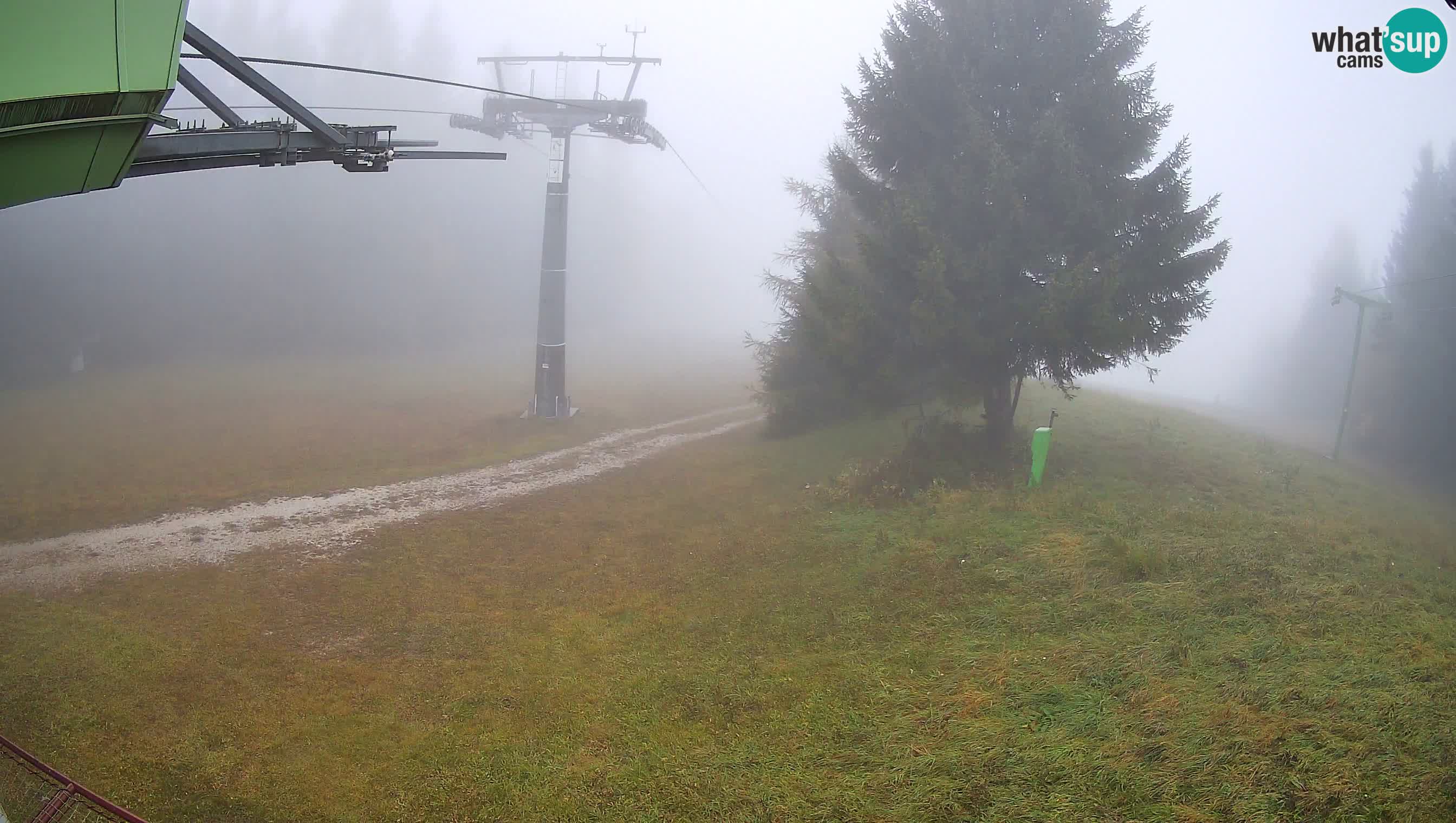 Smušišče Cerkno spletna kamera Lom zgornja proga